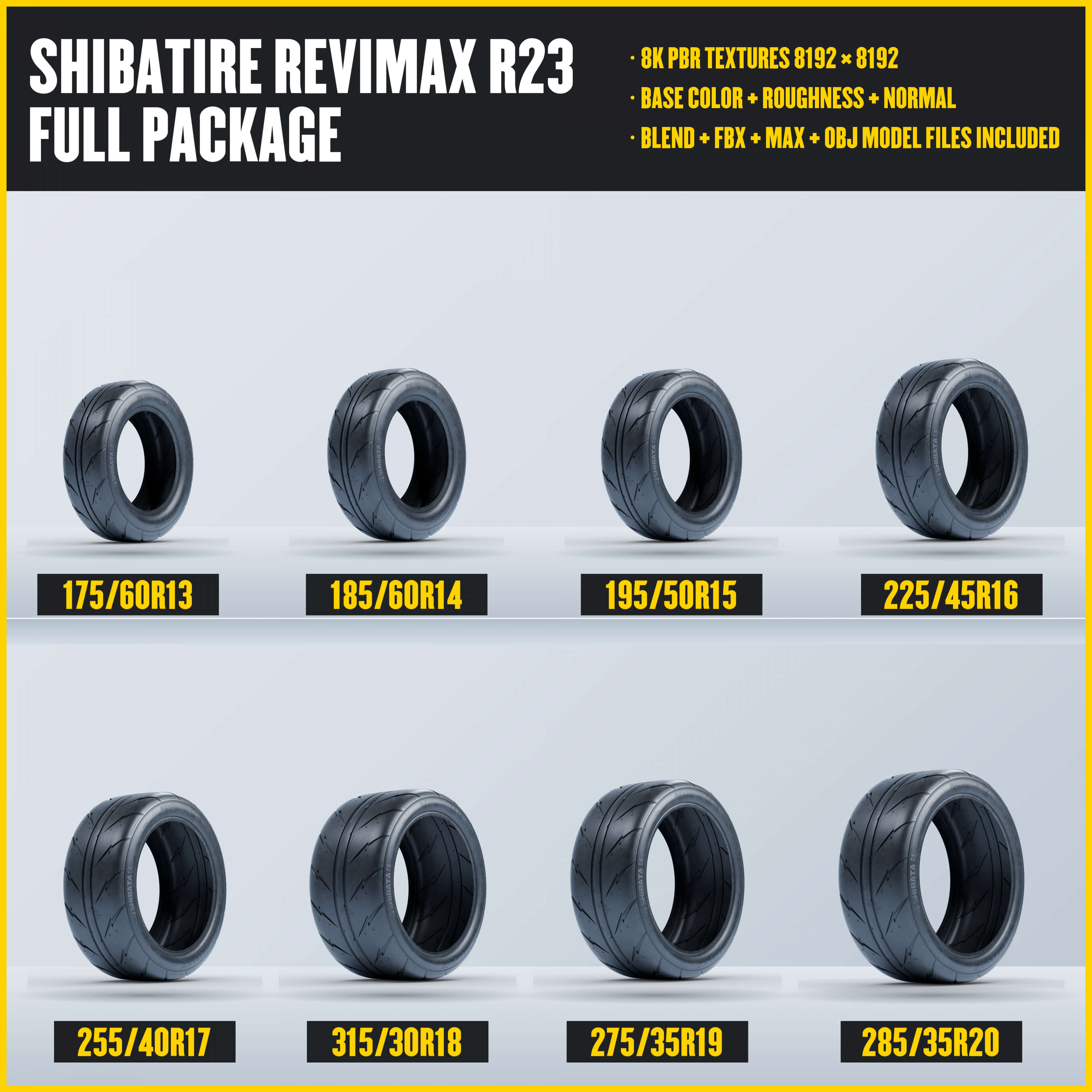 SHIBATIRE REVIMAX R23 Full Package 3D Model