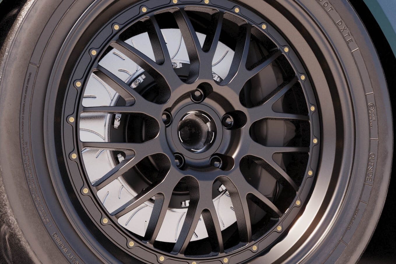 Wheel Center Hubs - 10 Designs 3D Model