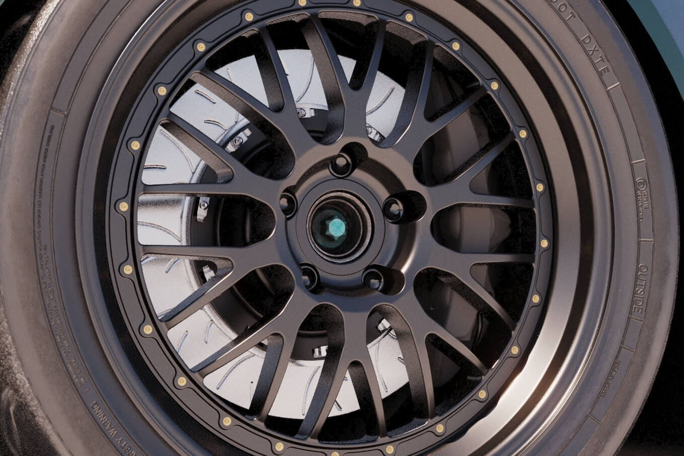 Wheel Center Hubs - 10 Designs 3D Model