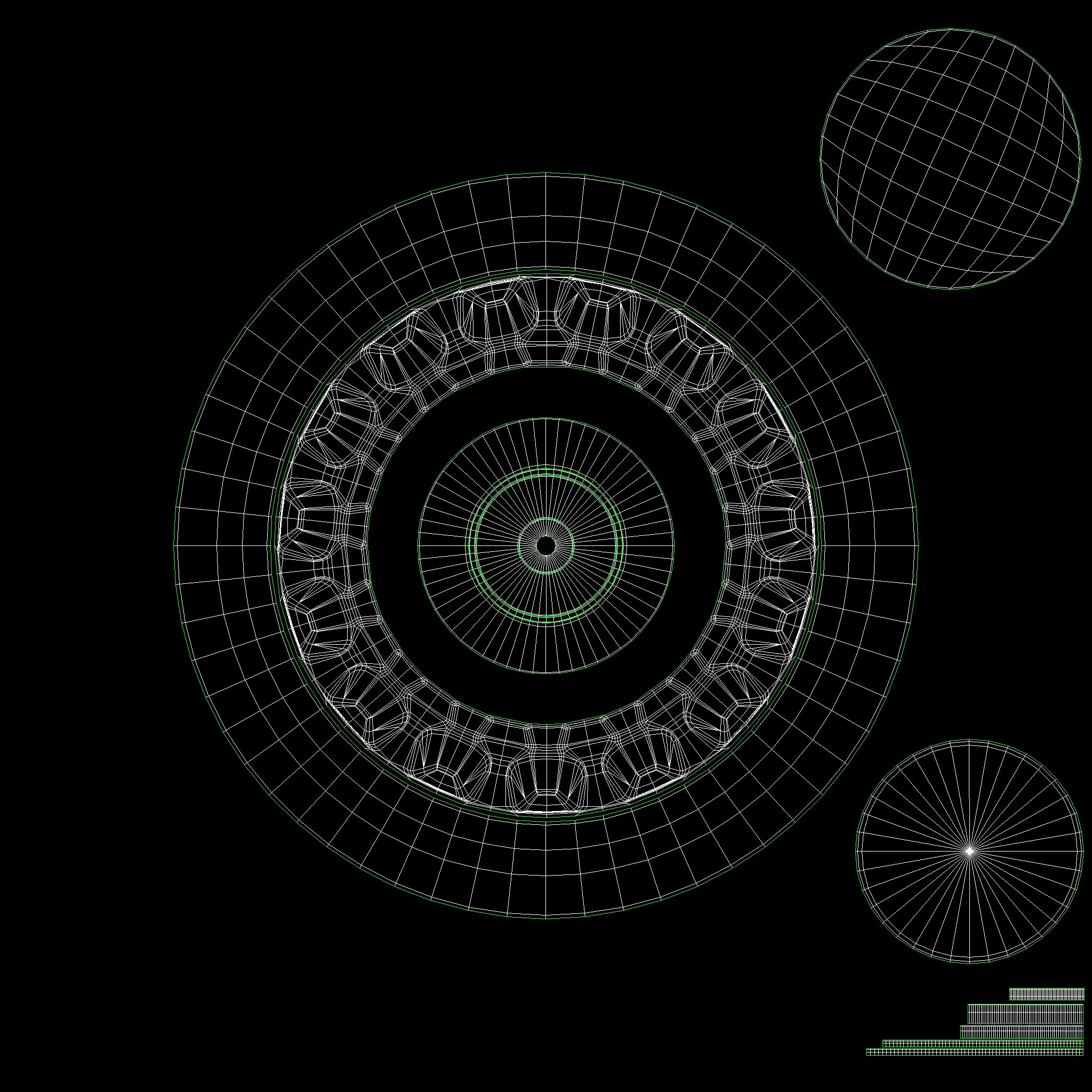 Wheel Center Lock 3D Model