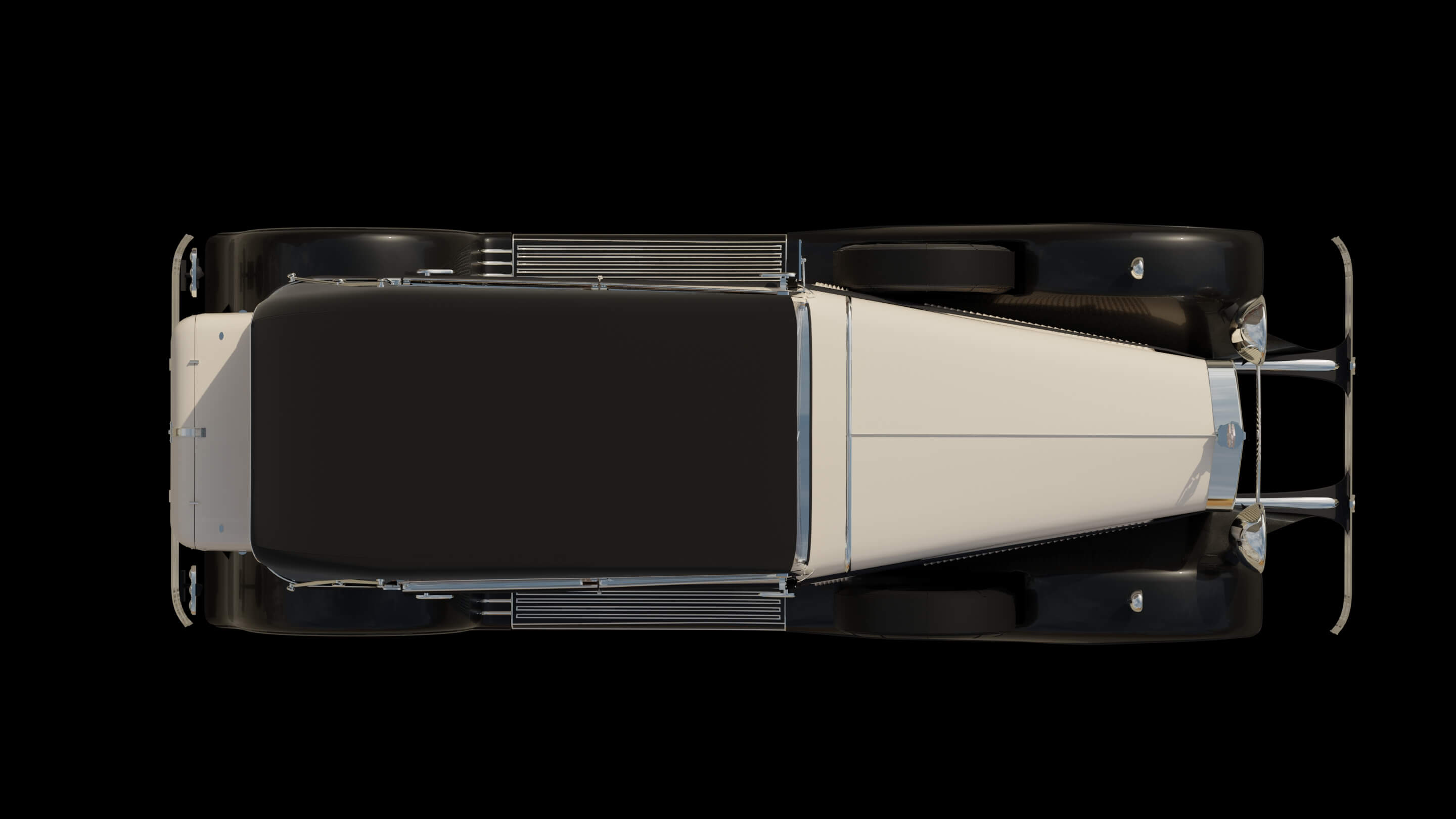 Classic 1930s Luxury Vintage Limousine 3D Model