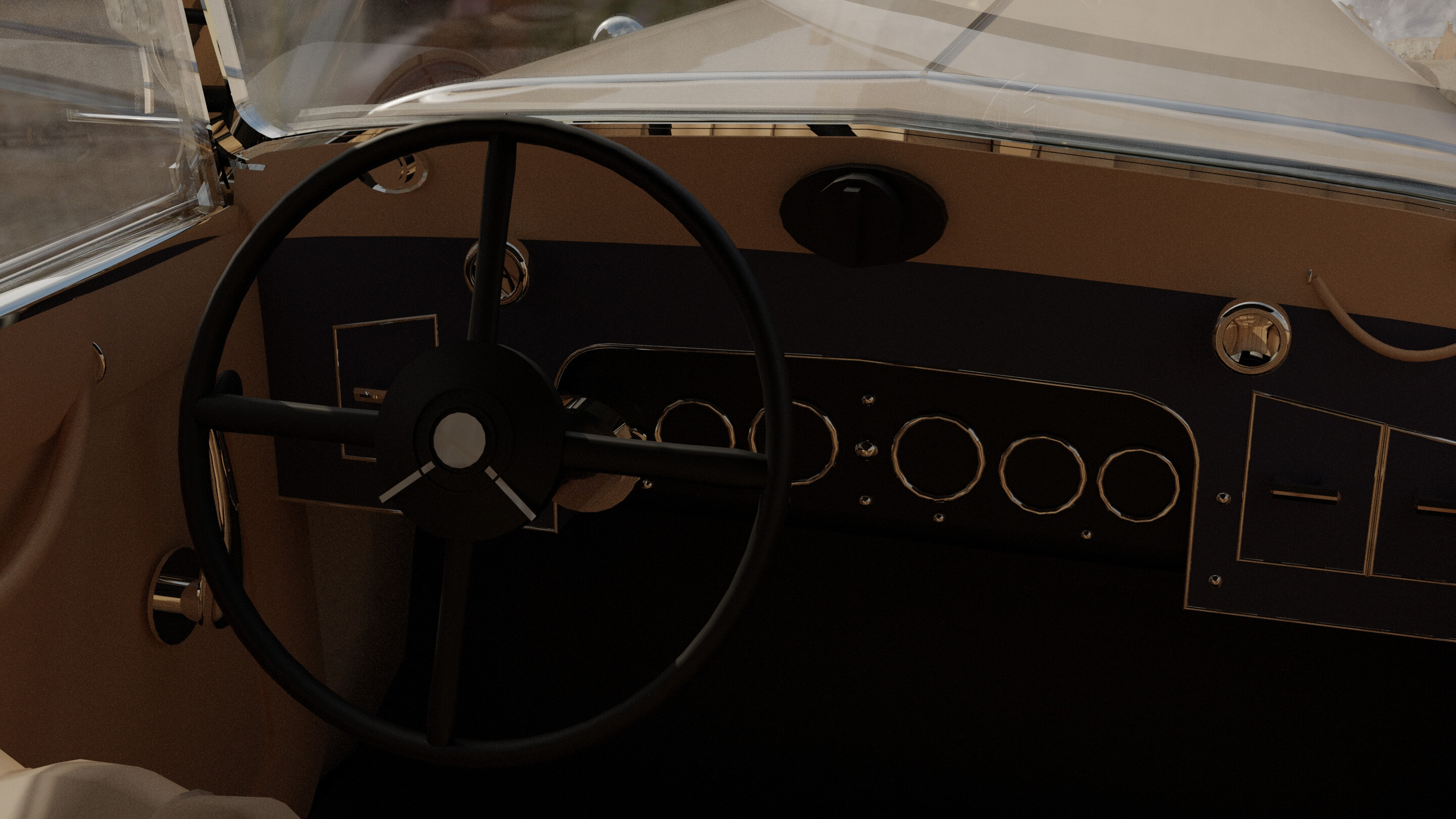Classic 1930s Luxury Vintage Limousine 3D Model