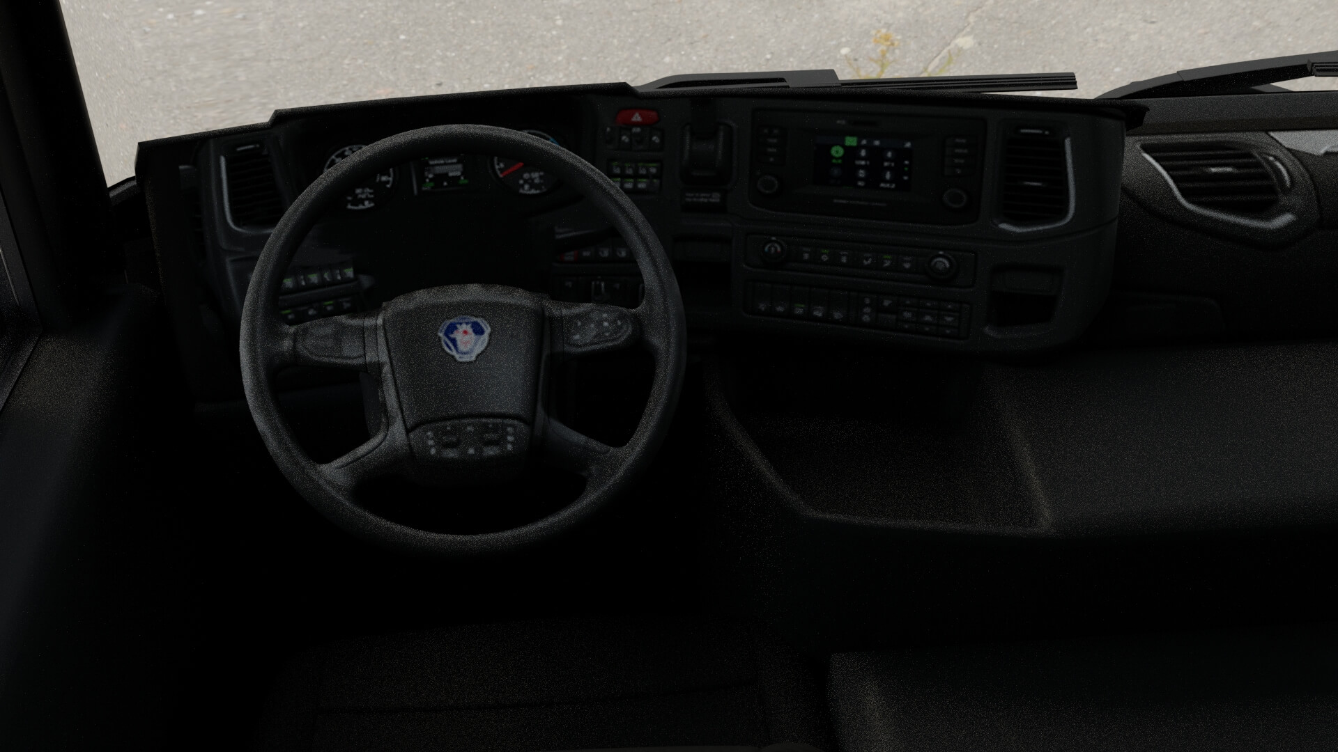 Commercial Box Truck Rigged 3D Model