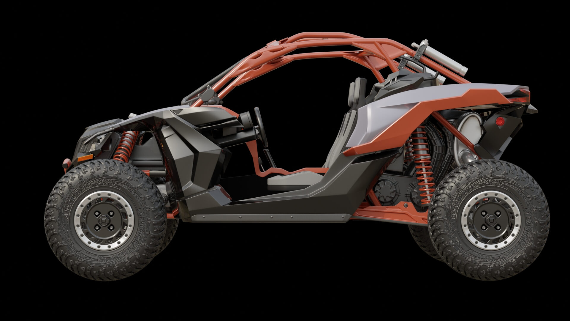 Extreme Off-Road Performance UTV Buggy 3D Model