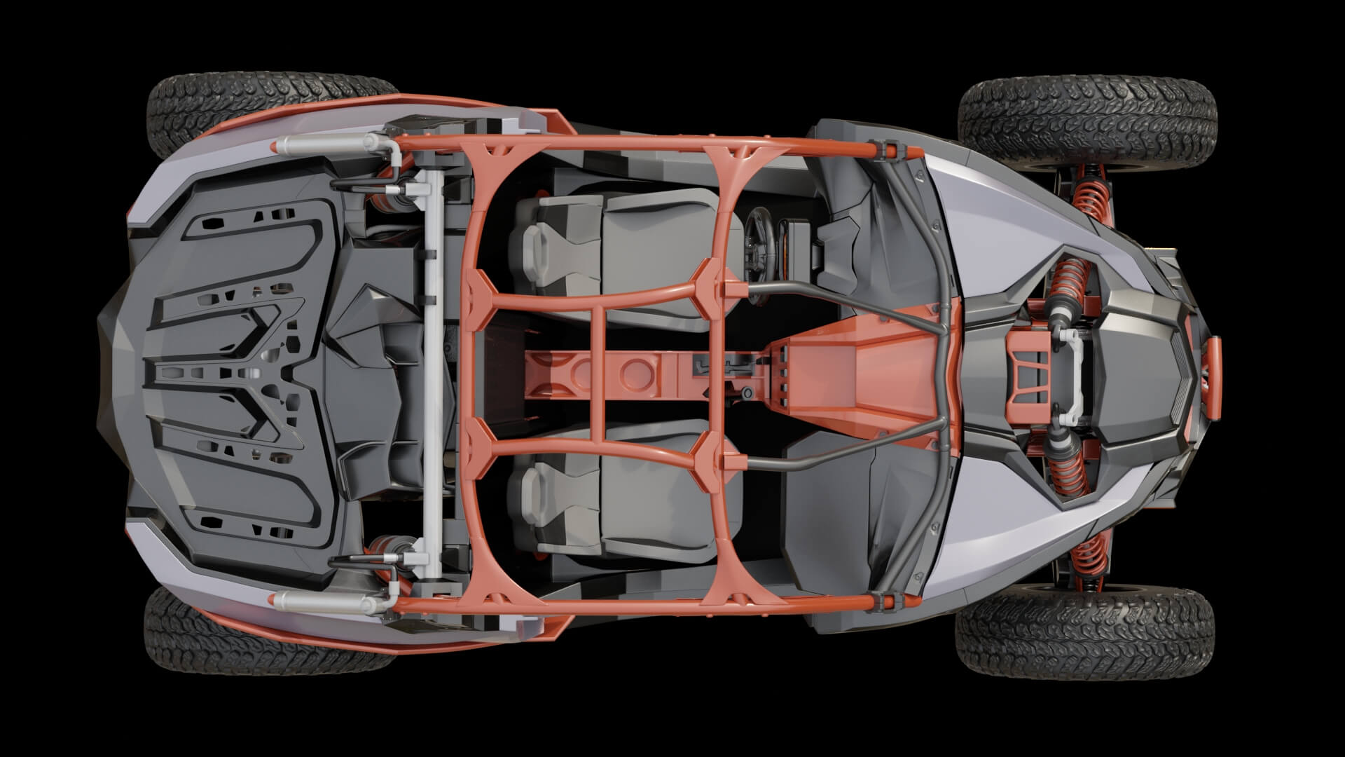 Extreme Off-Road Performance UTV Buggy 3D Model