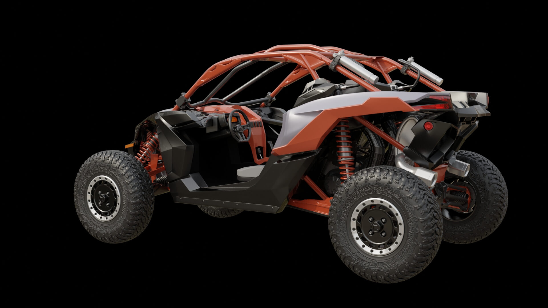 Extreme Off-Road Performance UTV Buggy 3D Model