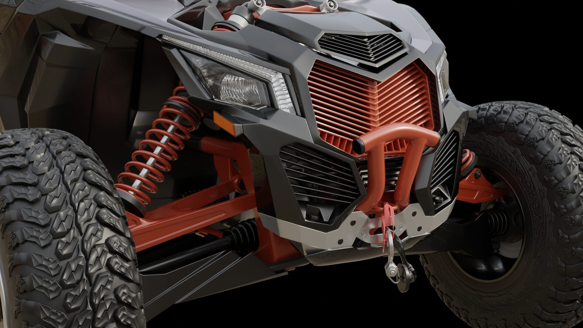 Extreme Off-Road Performance UTV Buggy 3D Model