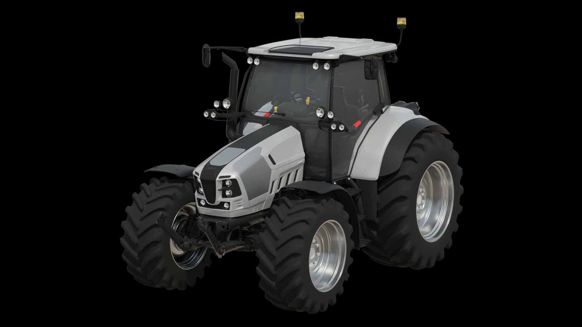 Heavy Duty Agricultural Tractor Rigged 3D Model