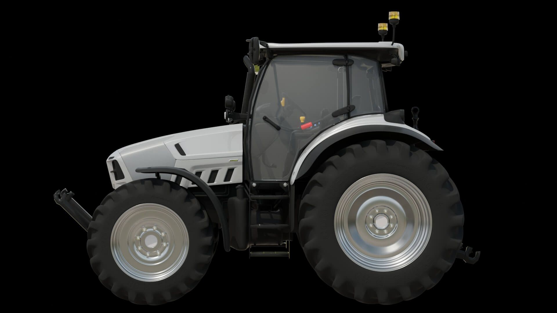 Heavy Duty Agricultural Tractor Rigged 3D Model