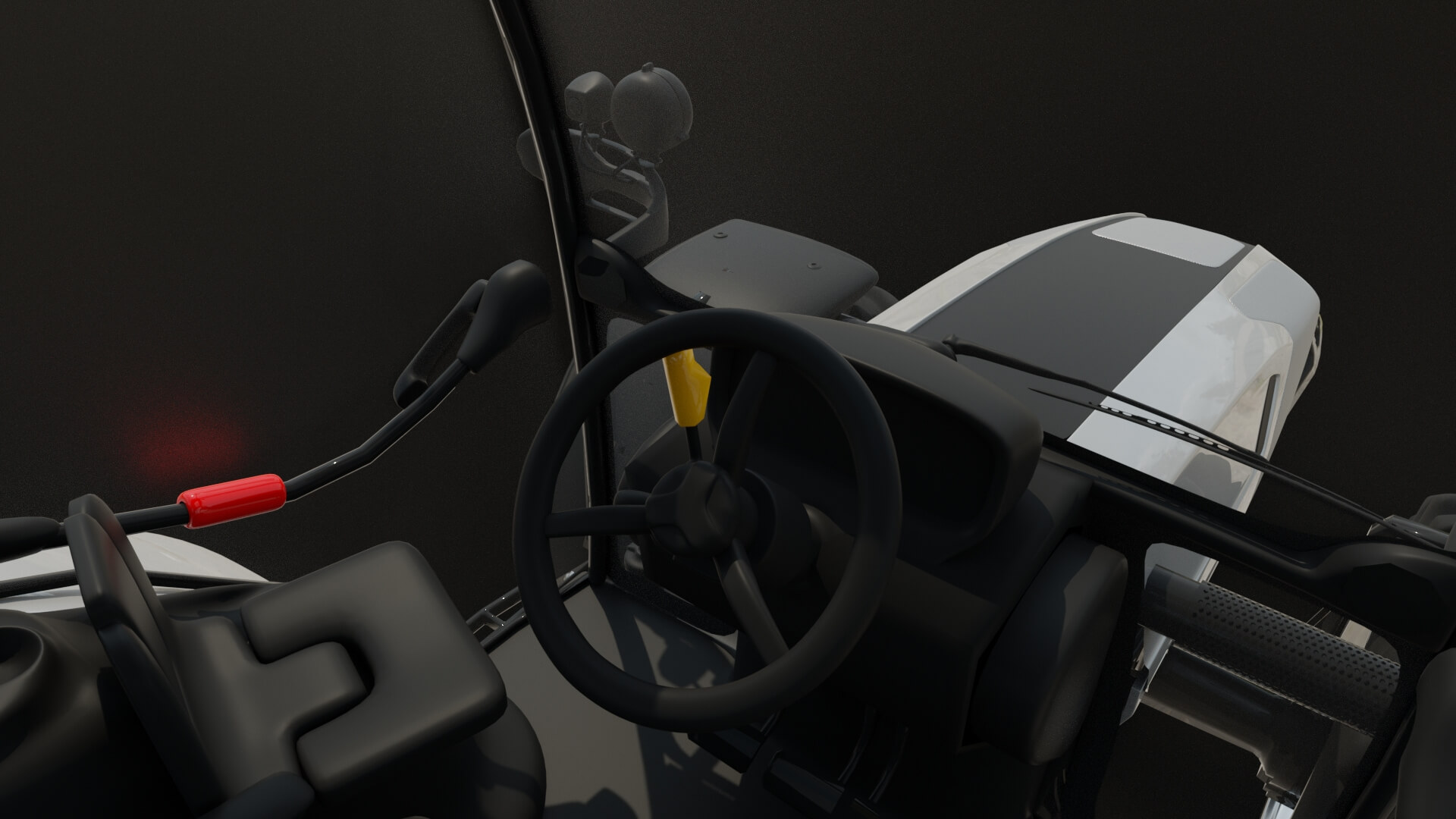 Heavy Duty Agricultural Tractor Rigged 3D Model