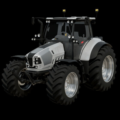 Heavy Duty Agricultural Tractor Rigged