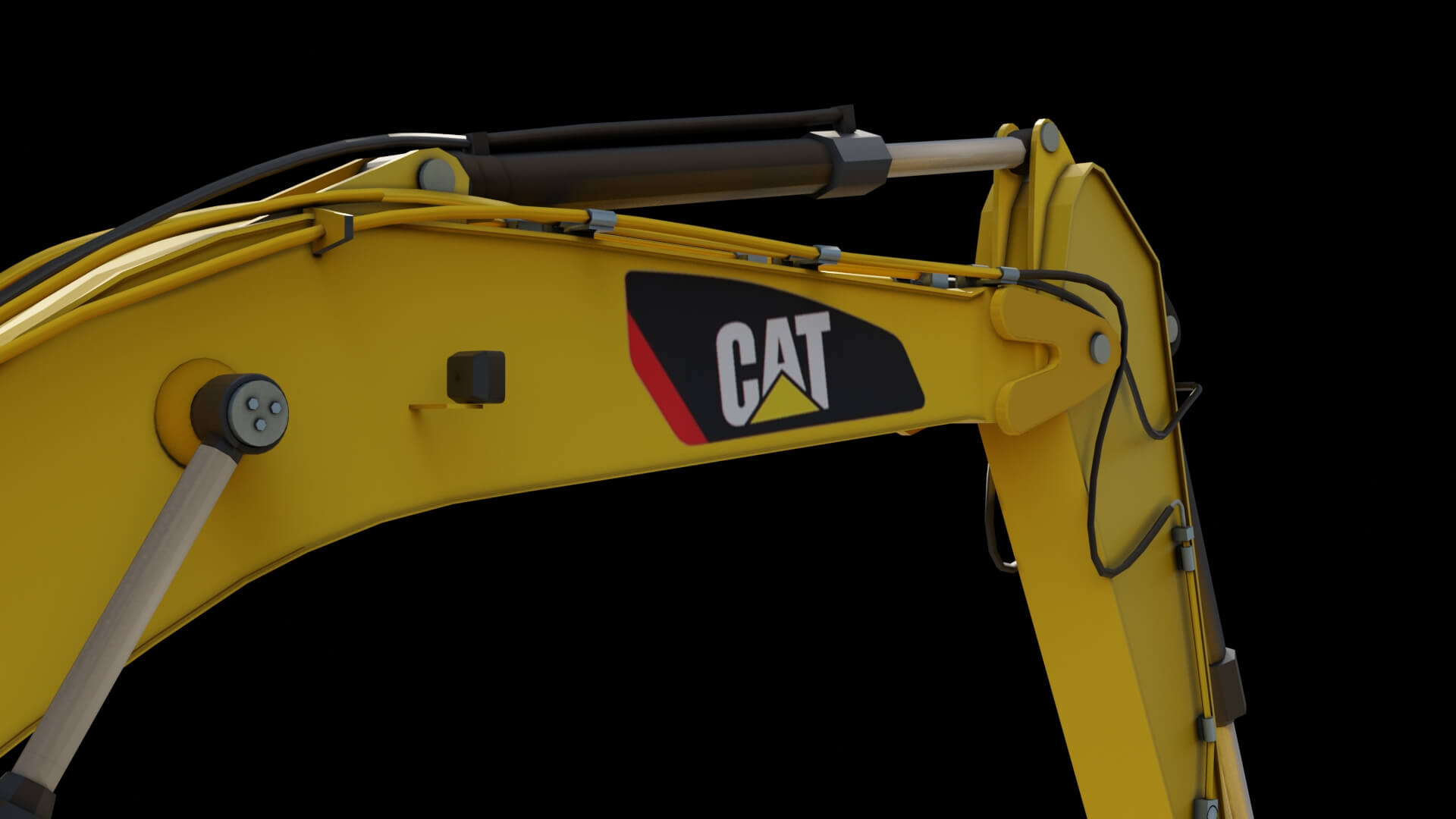 Heavy Hydraulic Crawler Excavator 3D Model