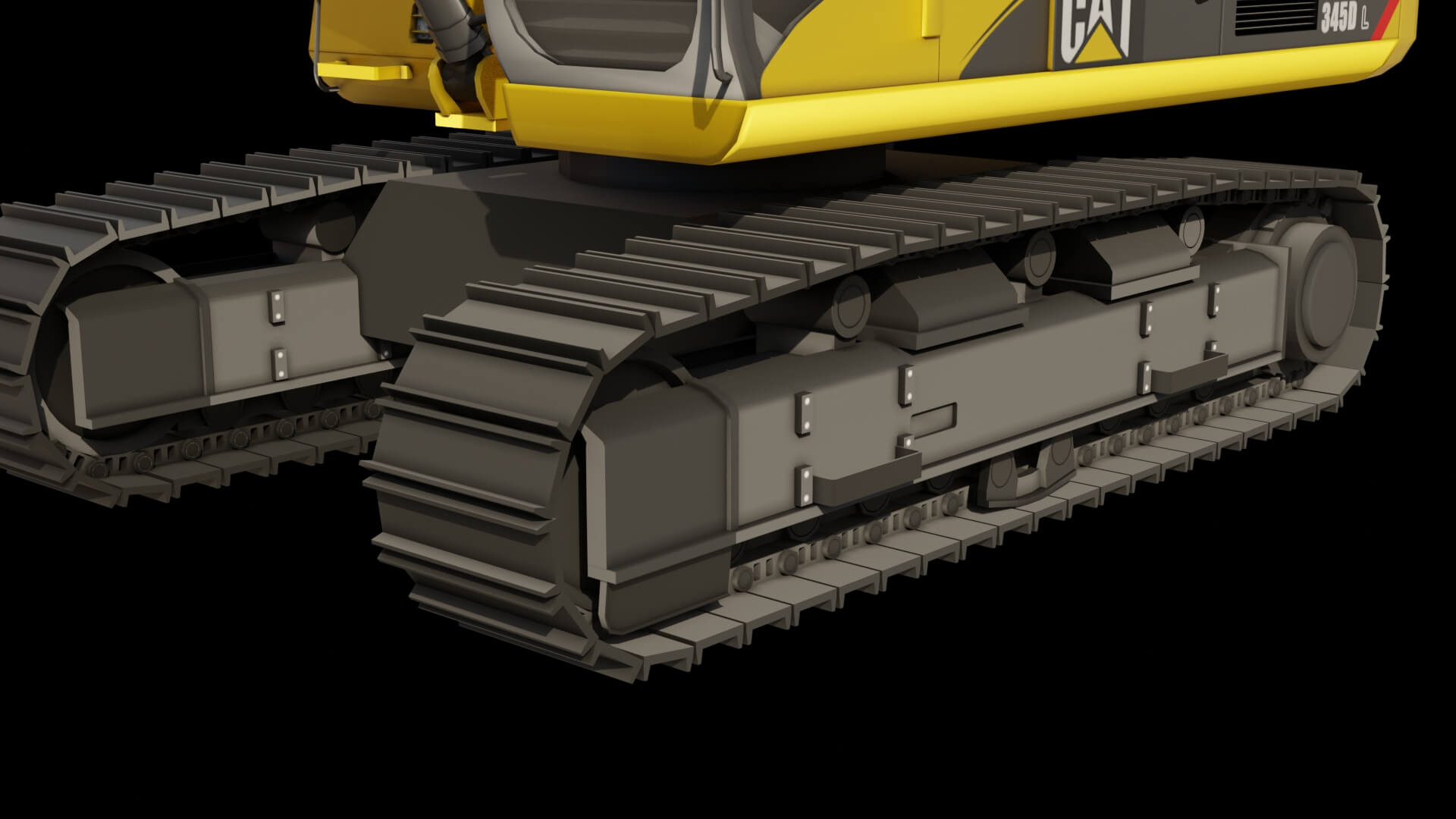 Heavy Hydraulic Crawler Excavator 3D Model