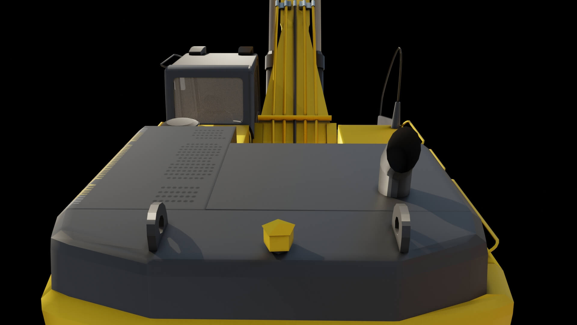 Heavy Hydraulic Crawler Excavator 3D Model