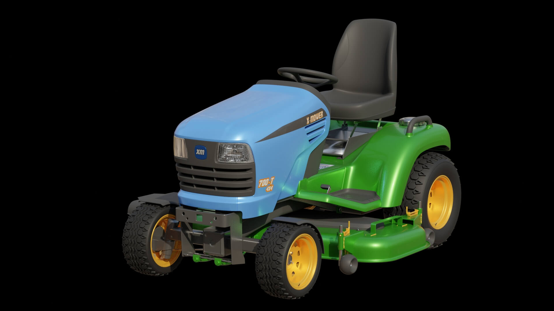 Lawn Mower Tractor 3D Model