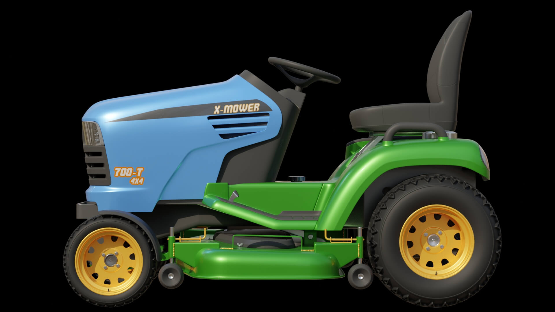 Lawn Mower Tractor 3D Model