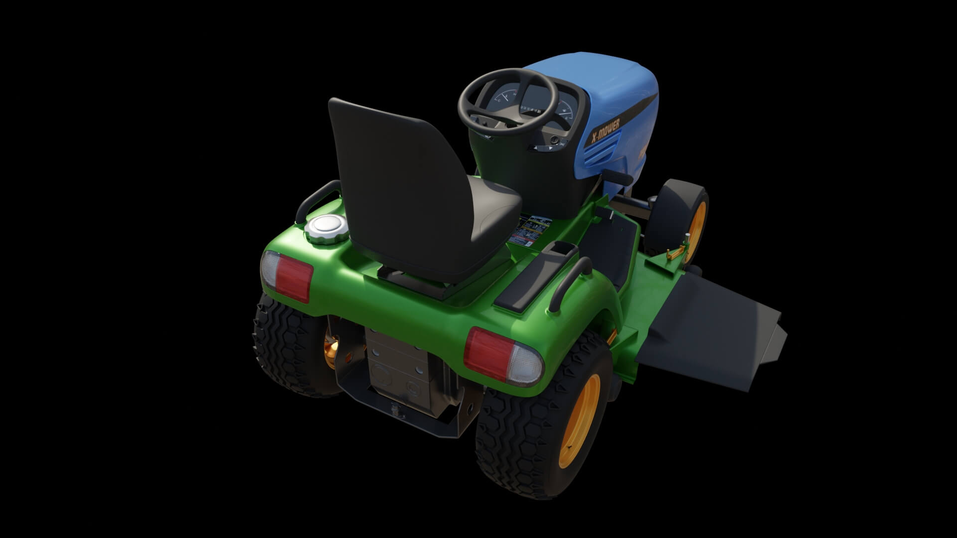 Lawn Mower Tractor 3D Model