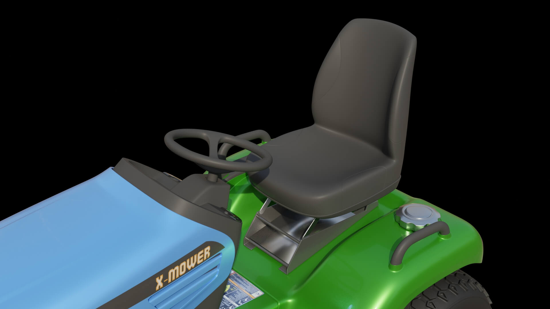 Lawn Mower Tractor 3D Model