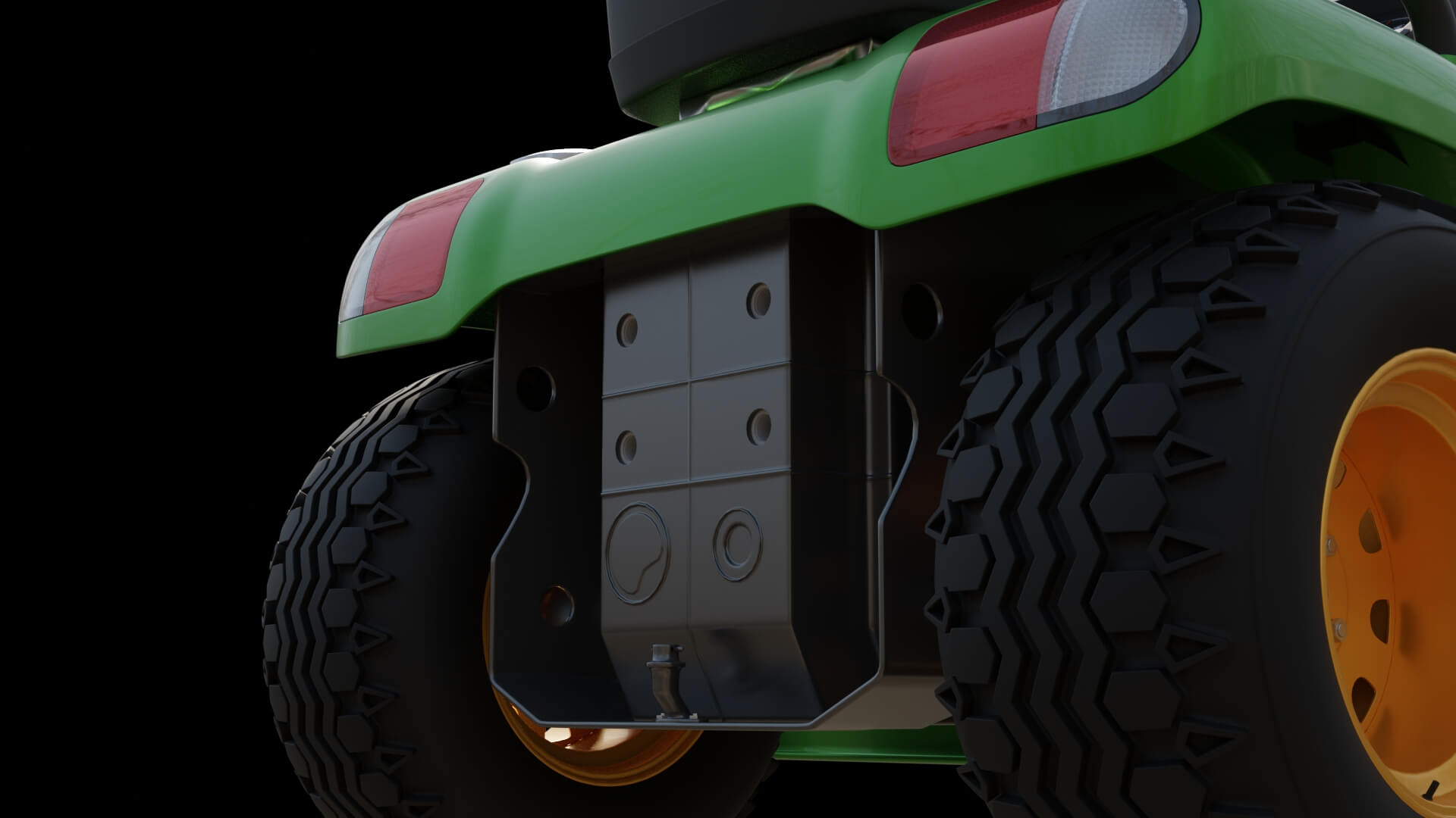 Lawn Mower Tractor 3D Model