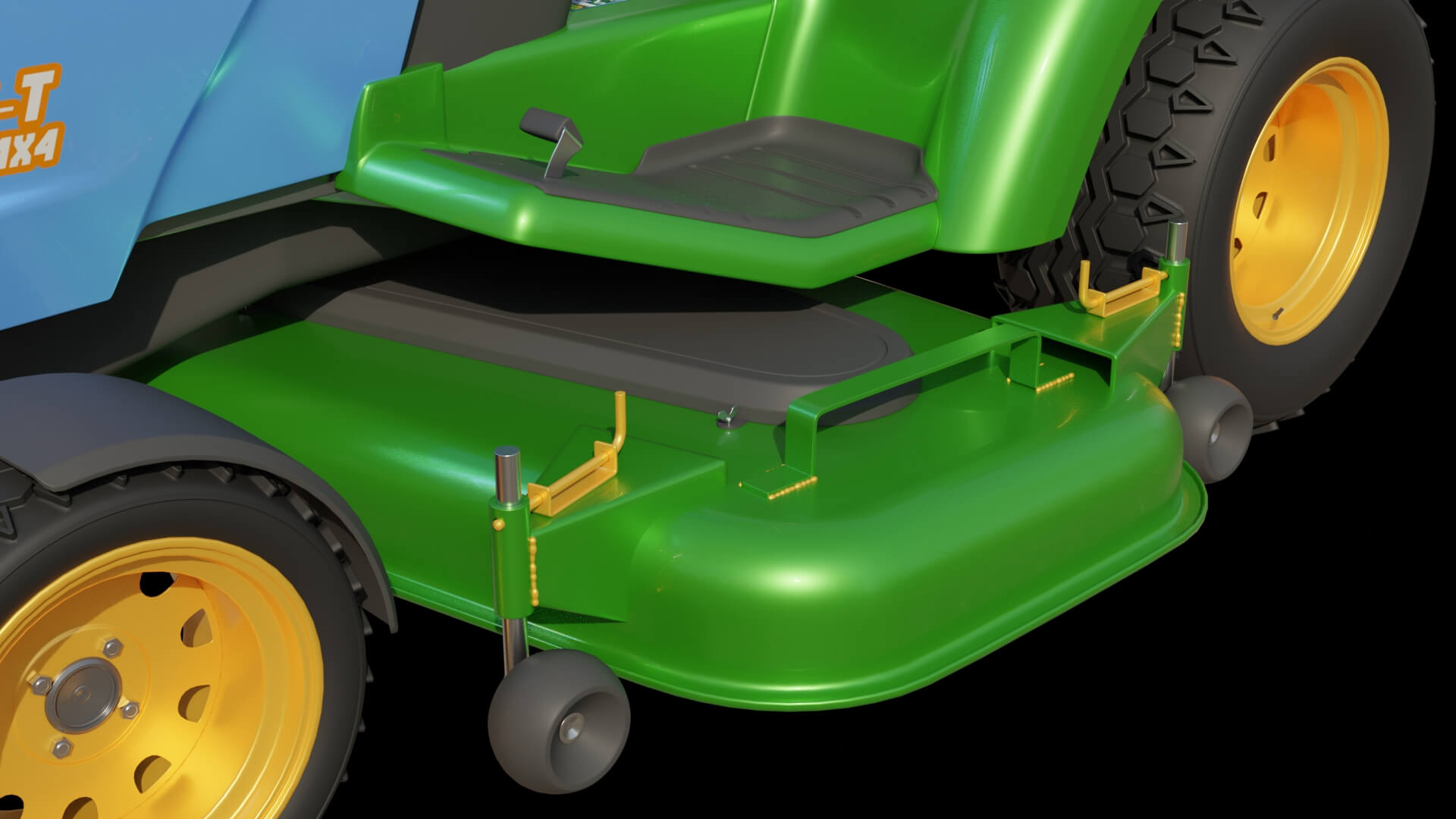 Lawn Mower Tractor 3D Model