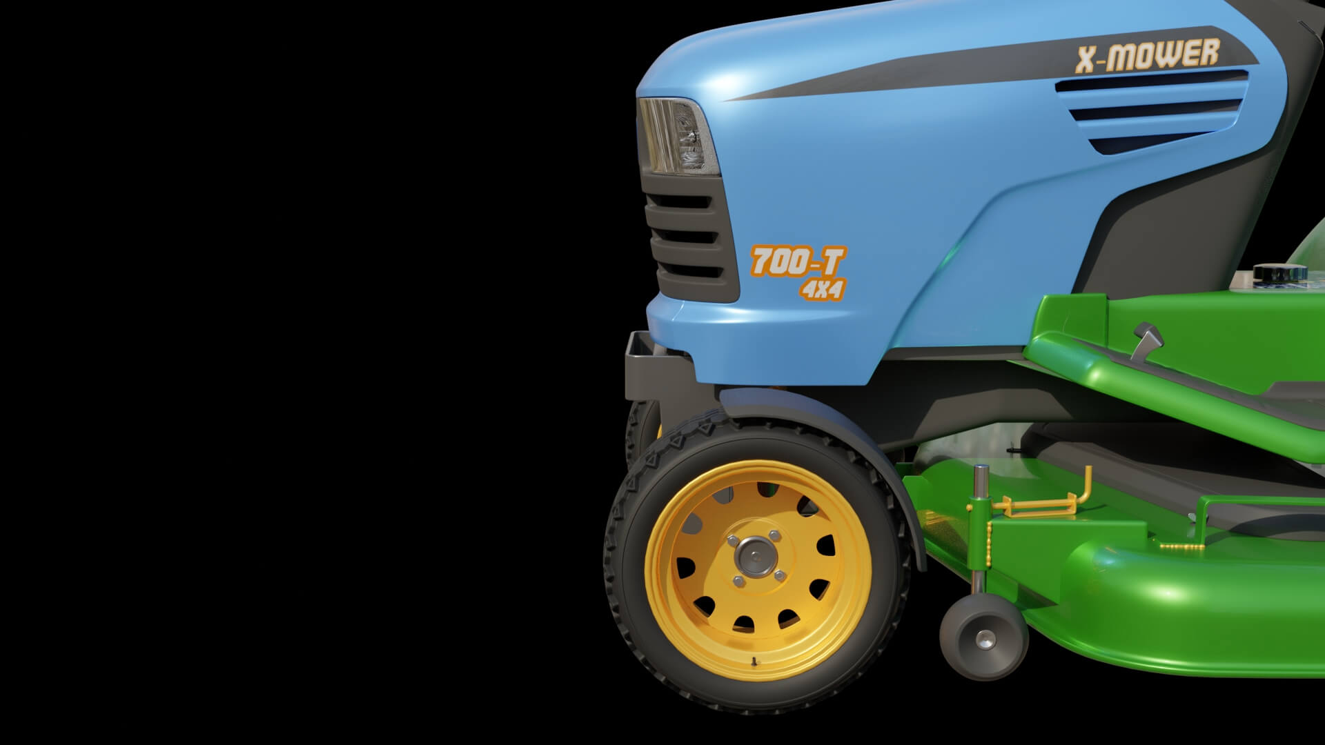 Lawn Mower Tractor 3D Model