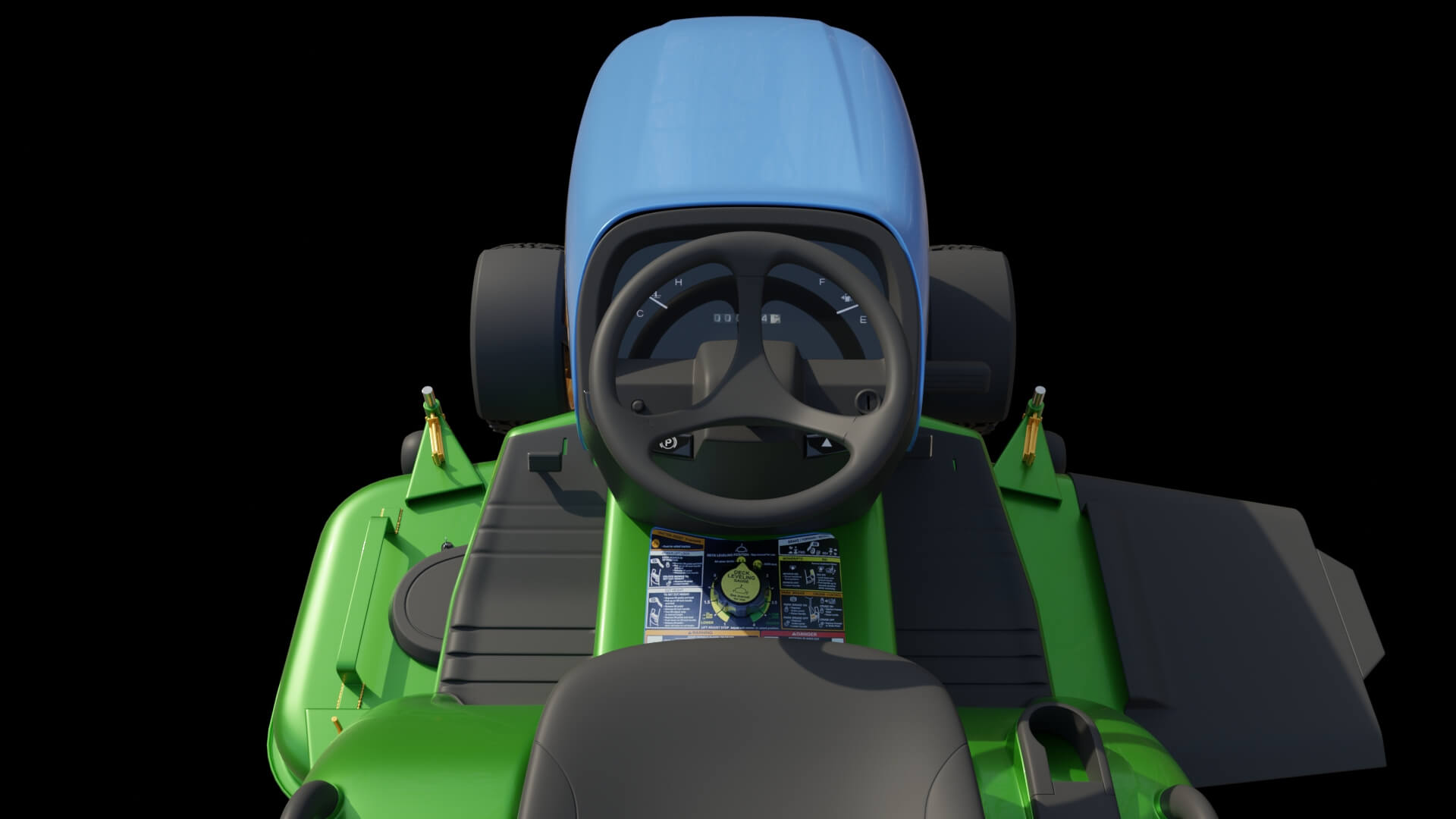 Lawn Mower Tractor 3D Model