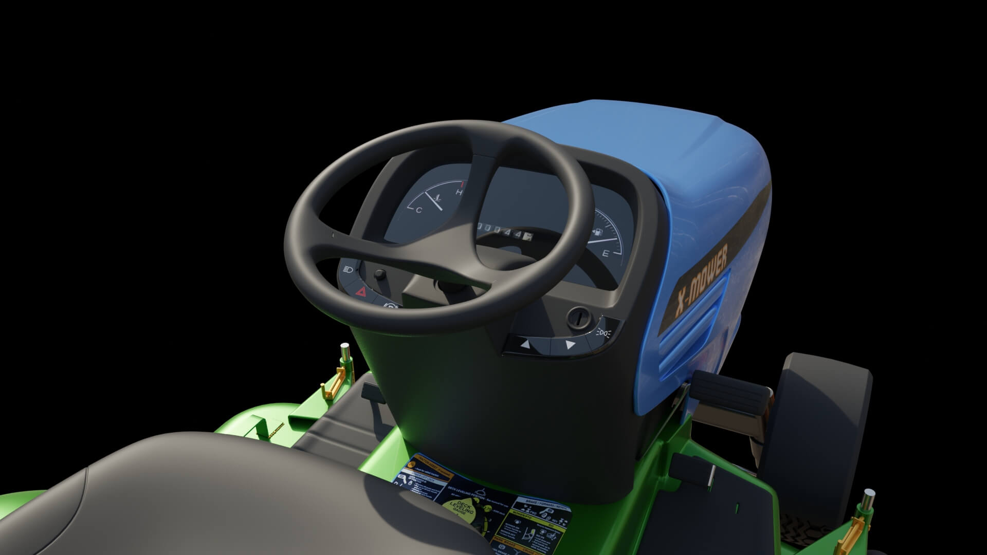 Lawn Mower Tractor 3D Model