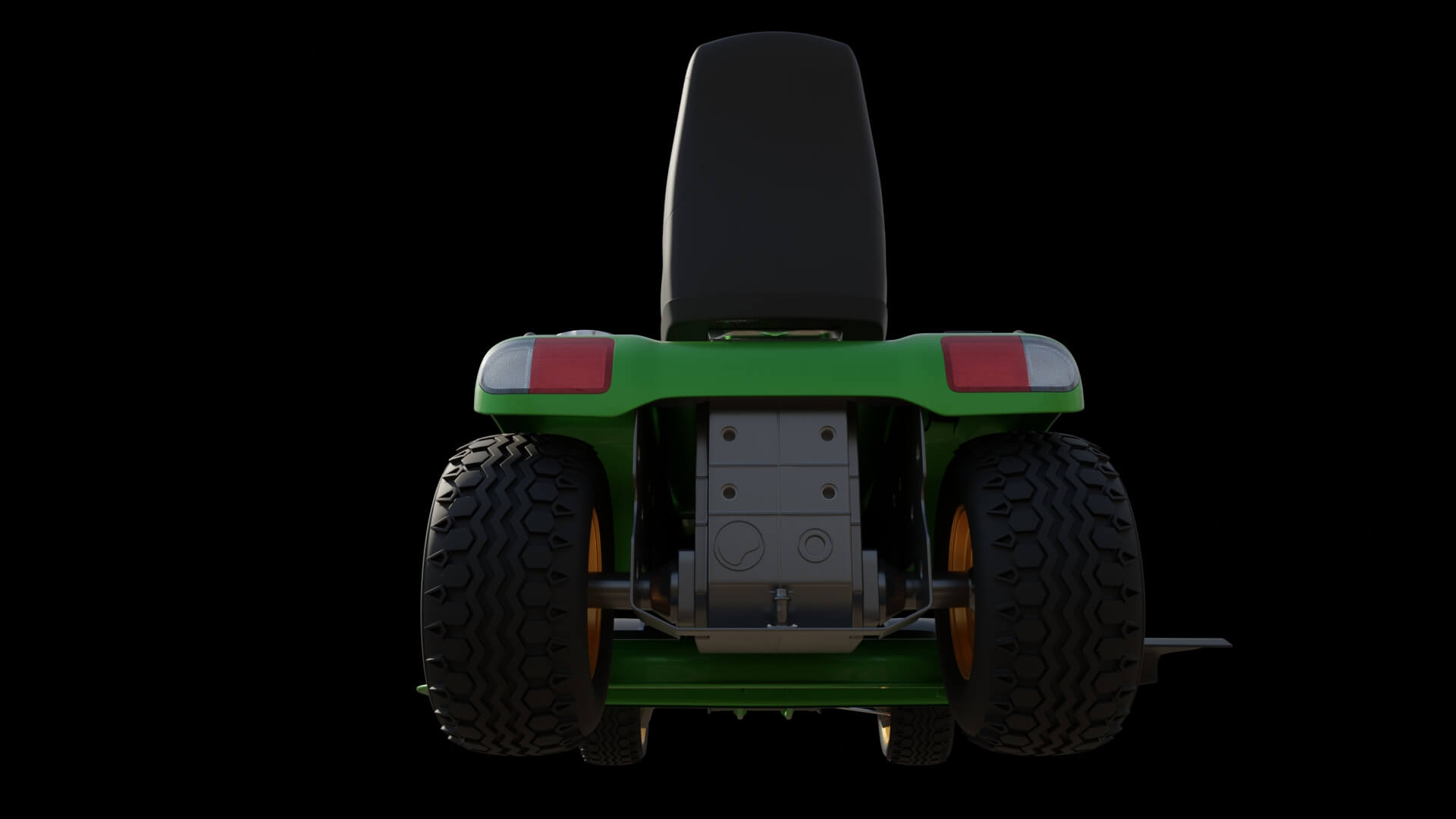 Lawn Mower Tractor 3D Model
