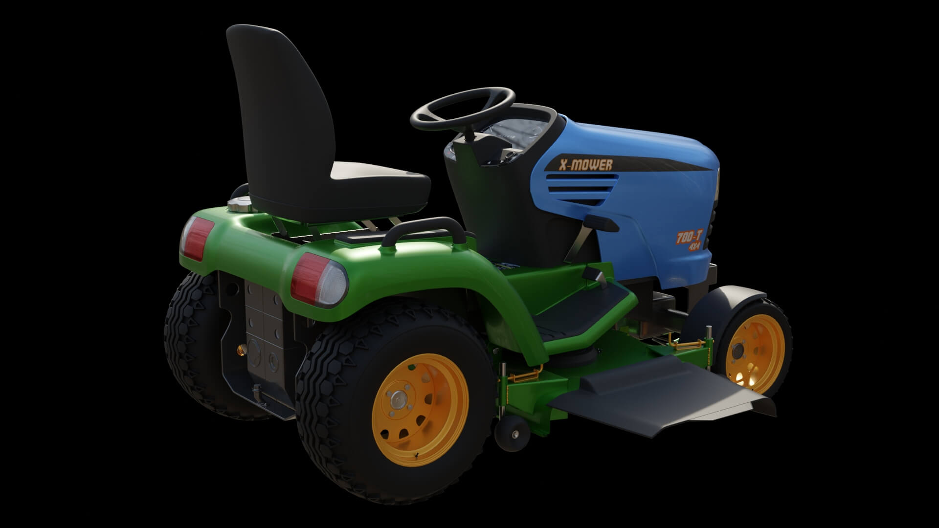 Lawn Mower Tractor 3D Model