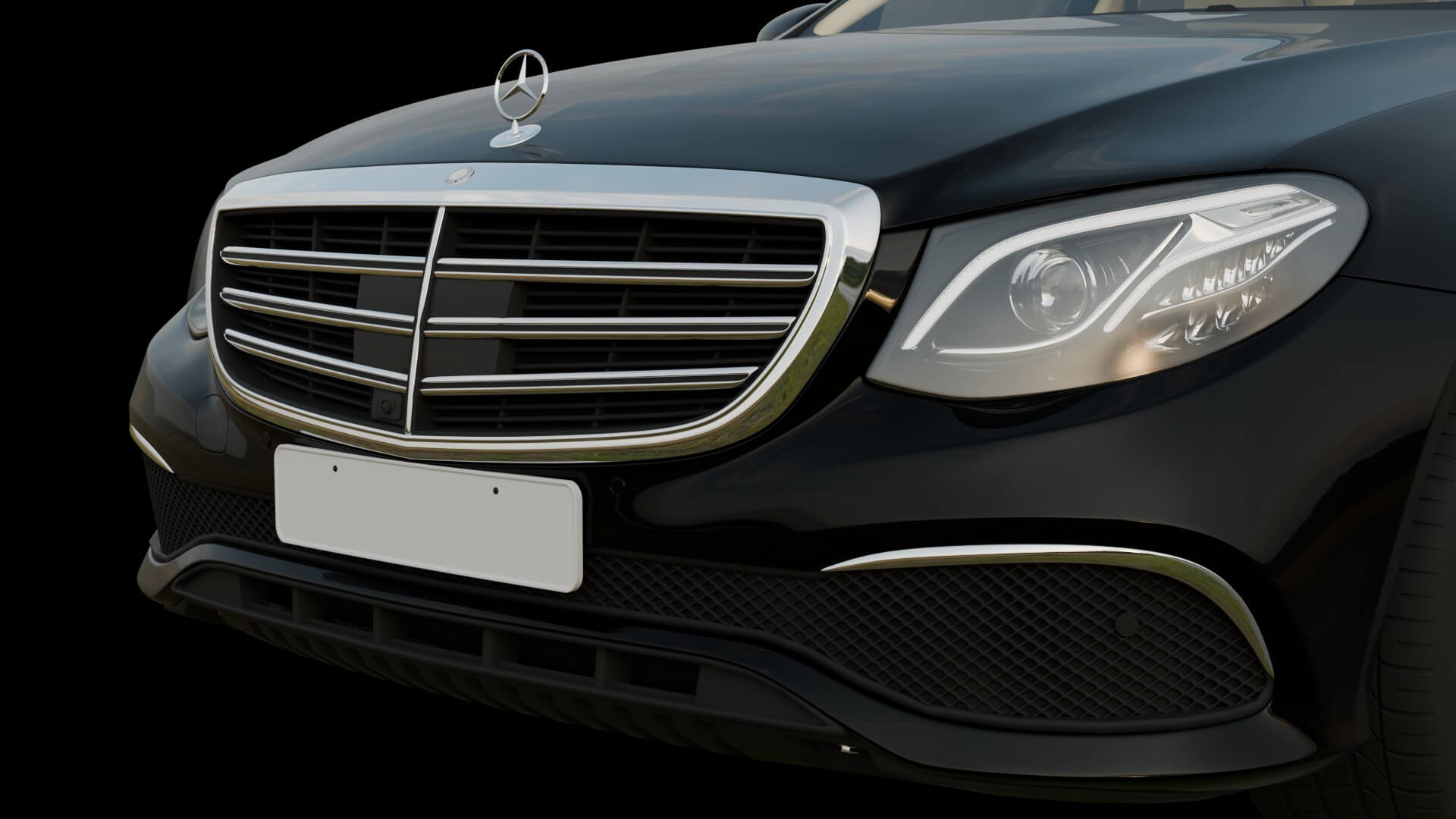 Luxury Taxi Sedan Rigged 3D Model