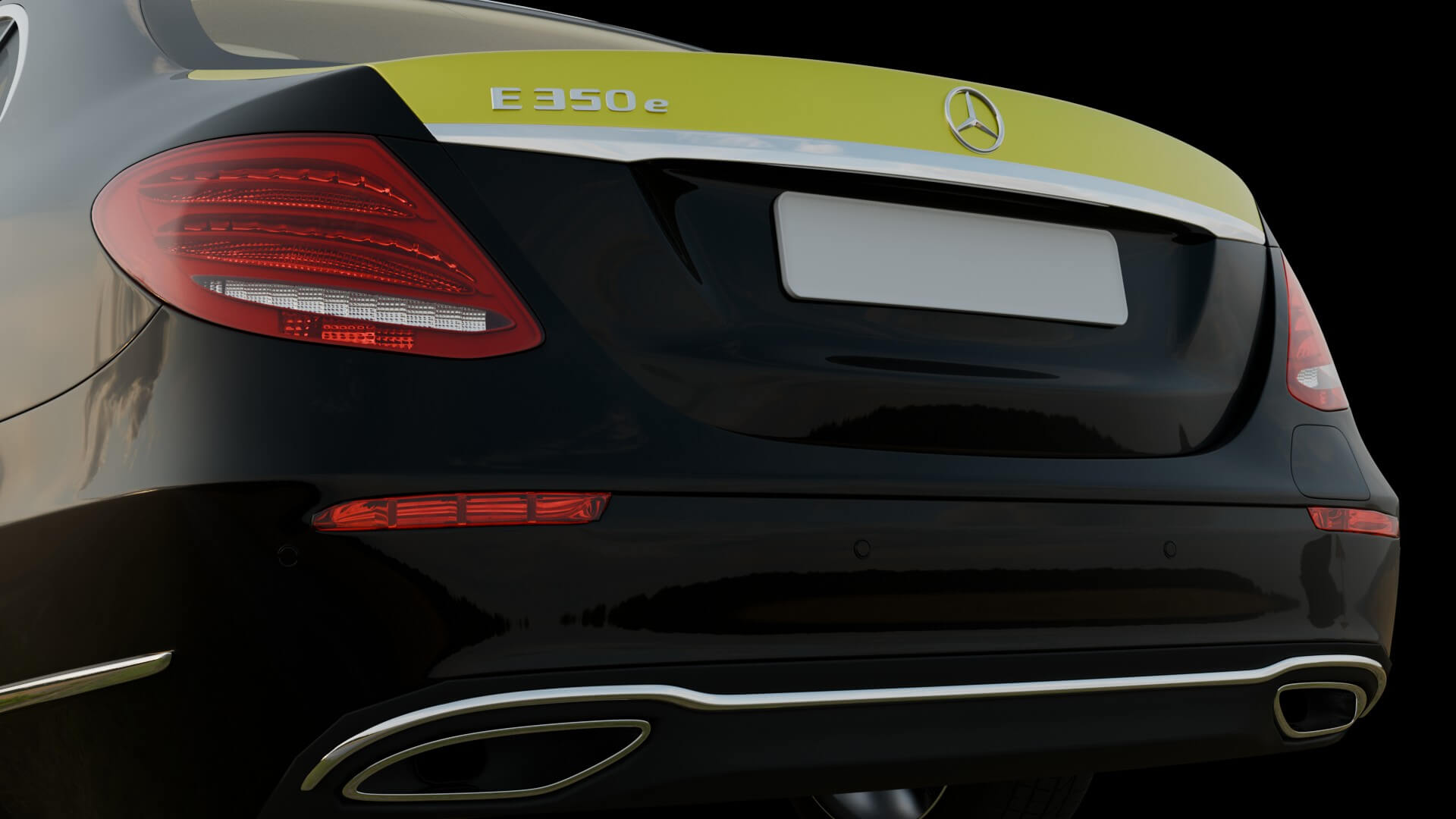 Luxury Taxi Sedan Rigged 3D Model