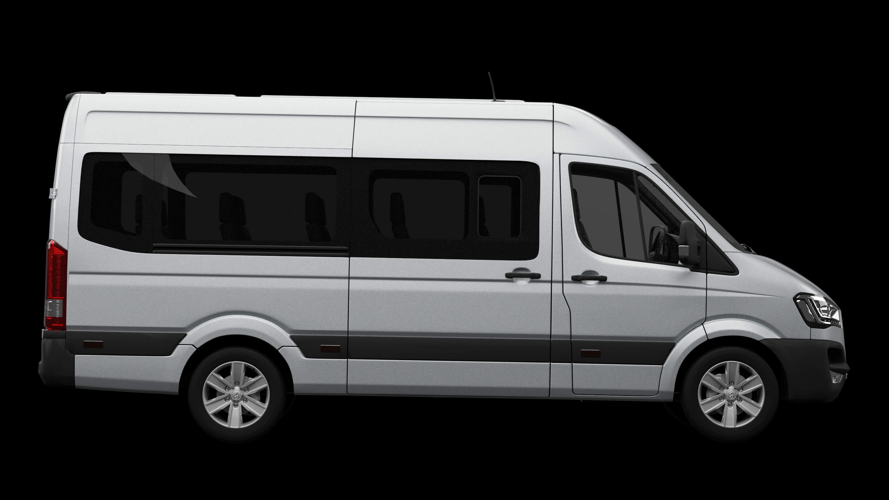 Modern Minibus Van 3D Model