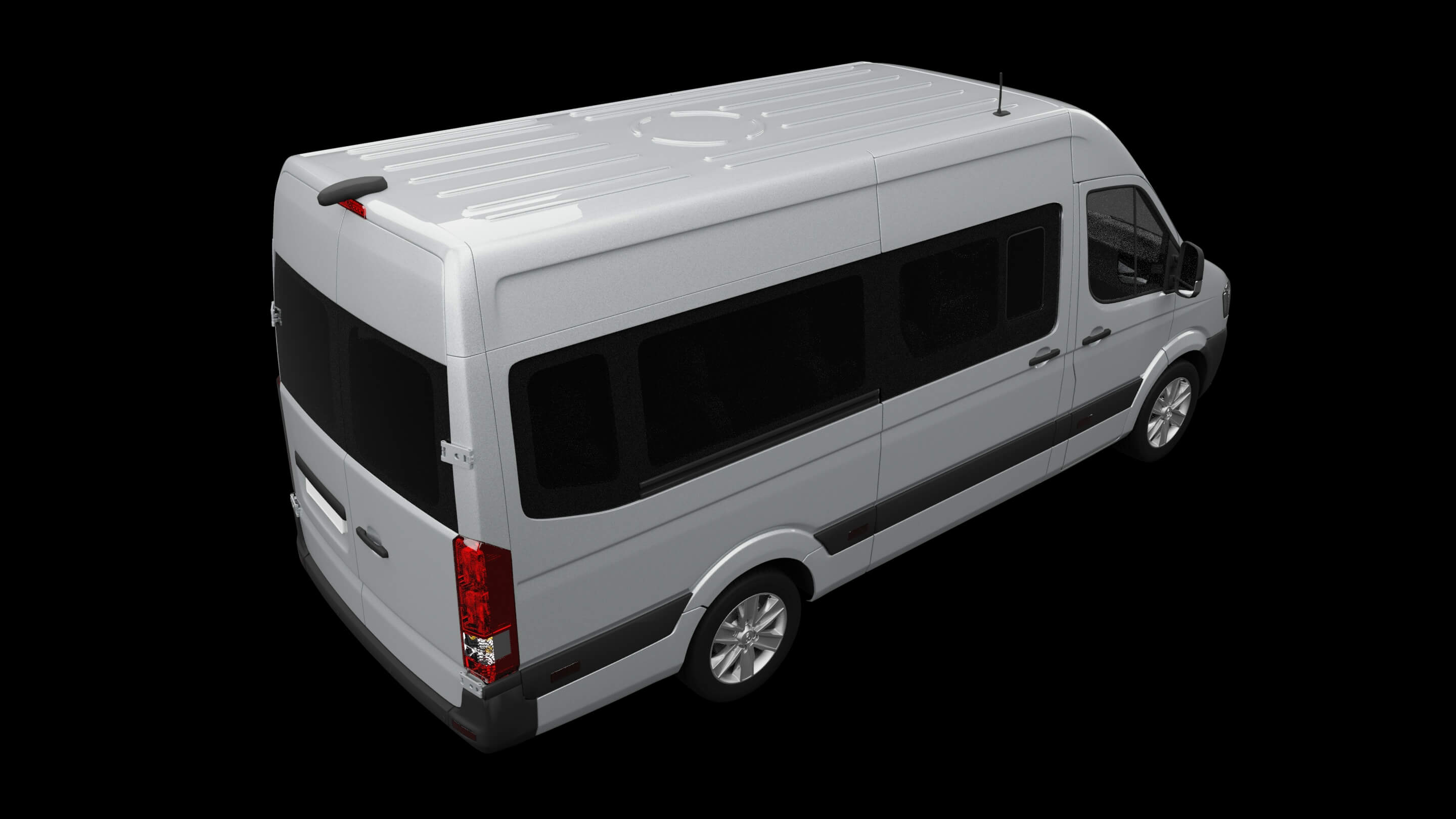 Modern Minibus Van 3D Model