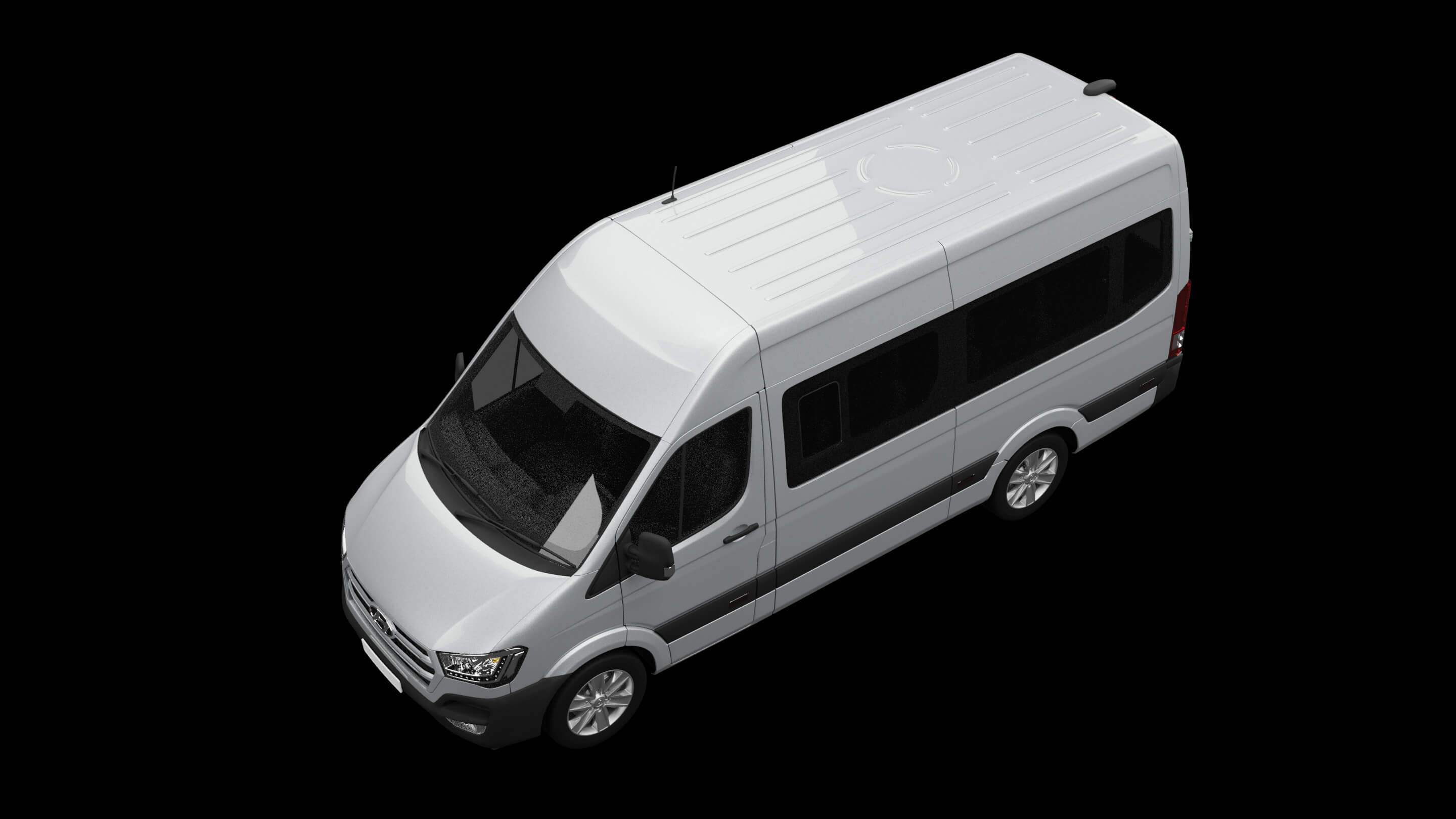Modern Minibus Van 3D Model