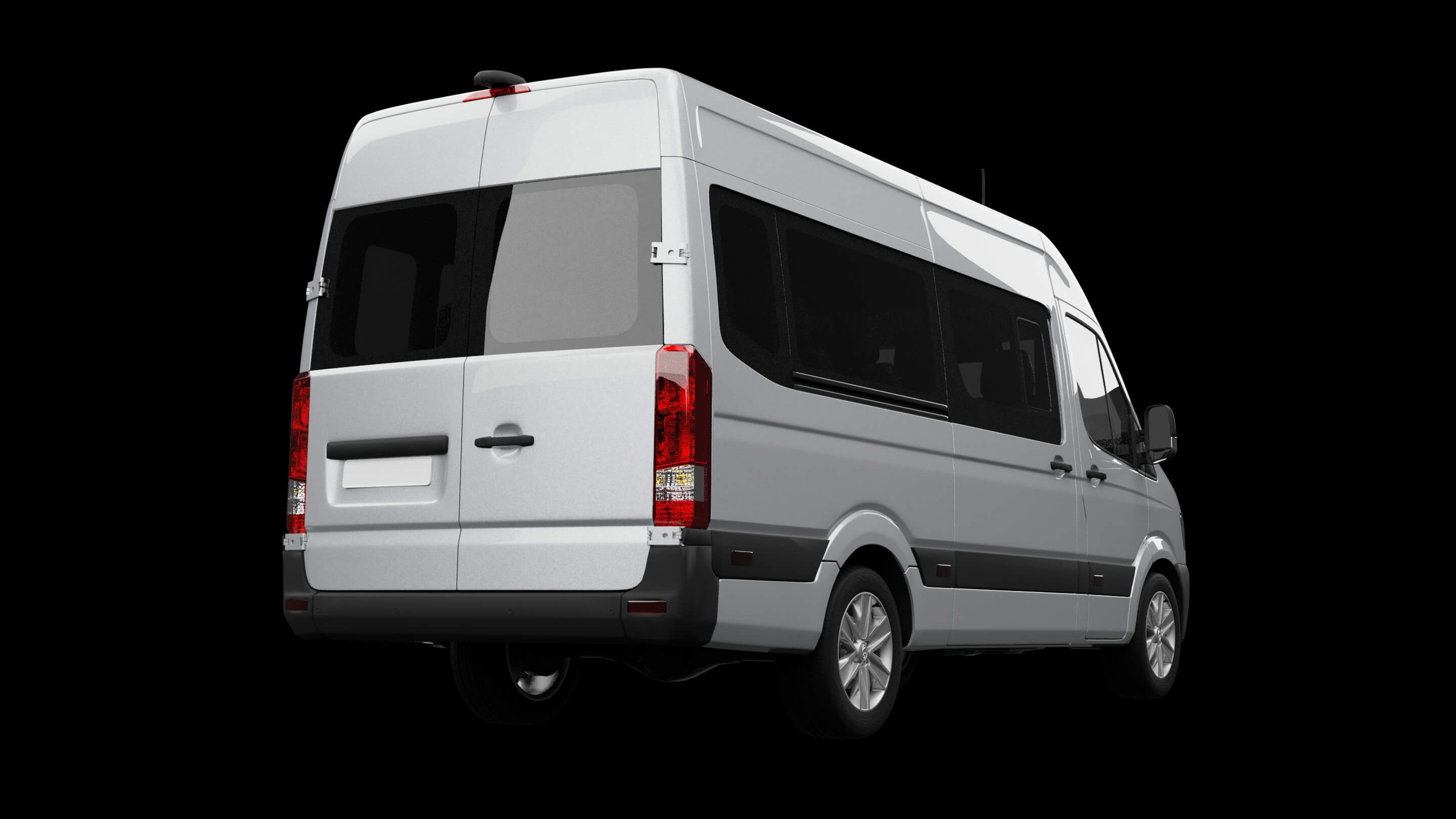 Modern Minibus Van 3D Model