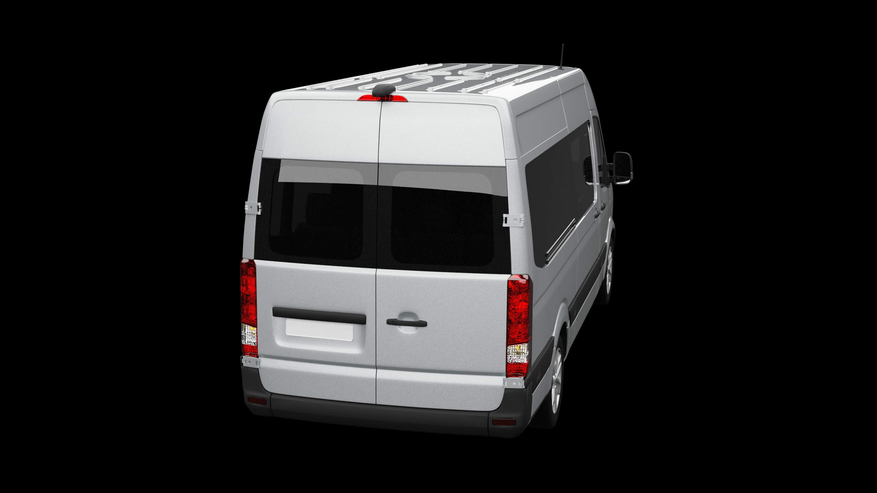 Modern Minibus Van 3D Model