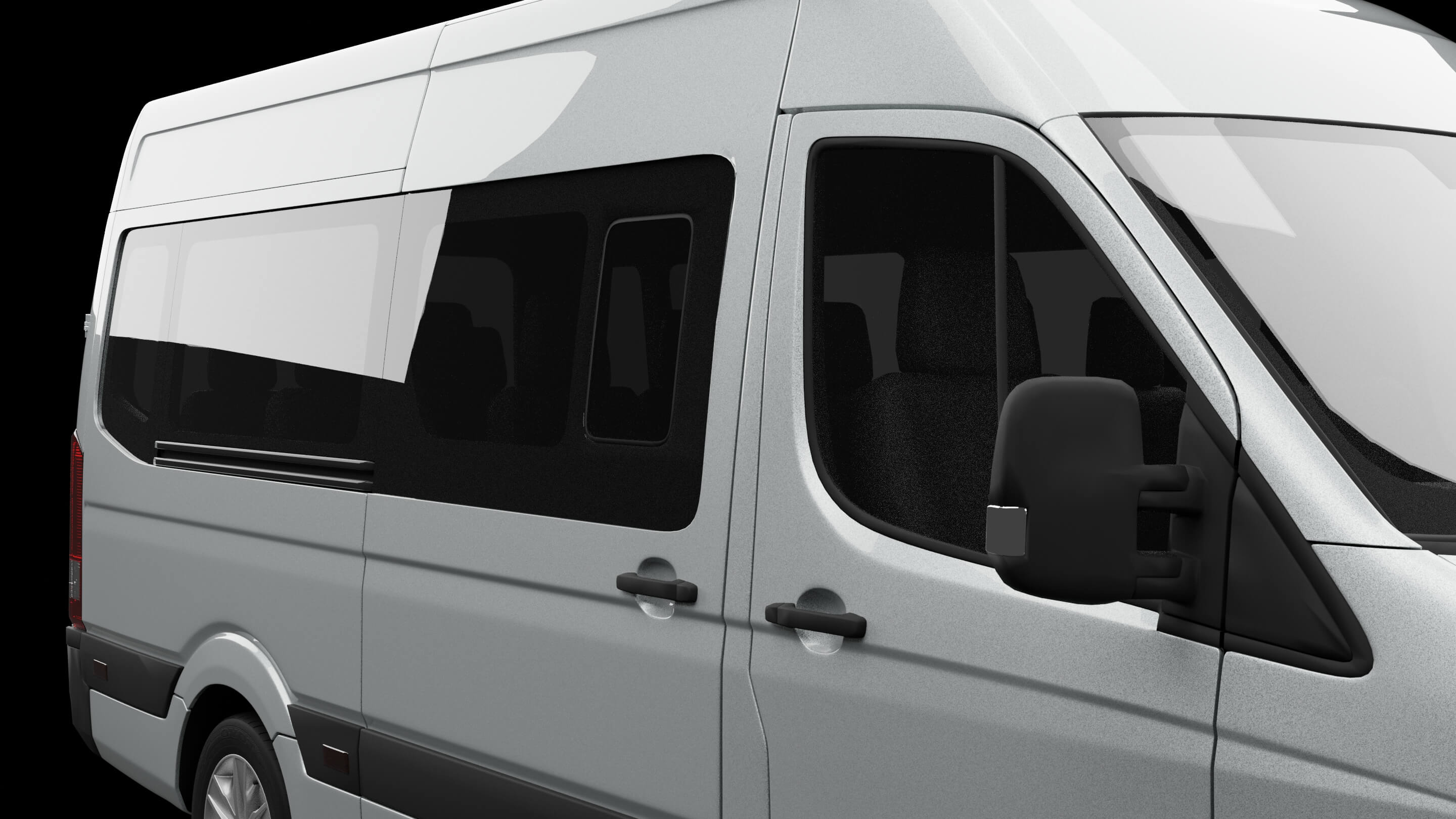 Modern Minibus Van 3D Model