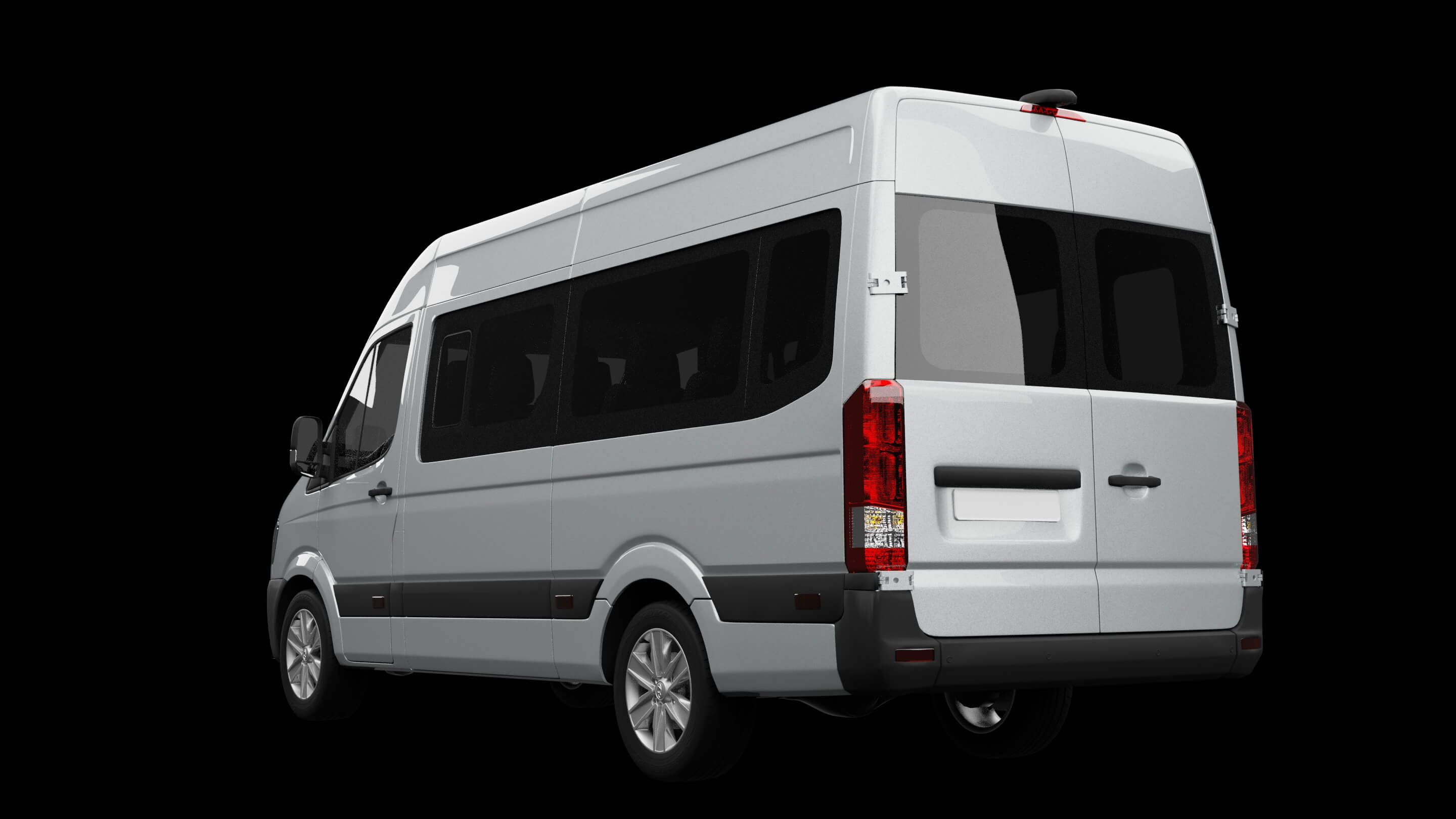 Modern Minibus Van 3D Model