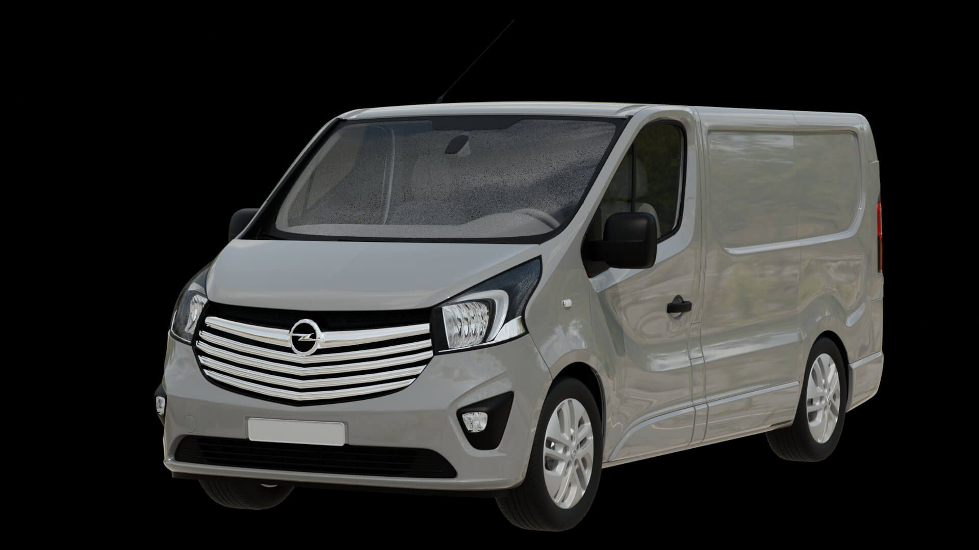 Modern Cargo Van Rigged 3D Model