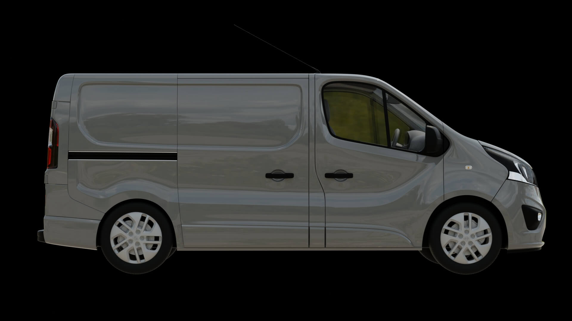 Modern Cargo Van Rigged 3D Model
