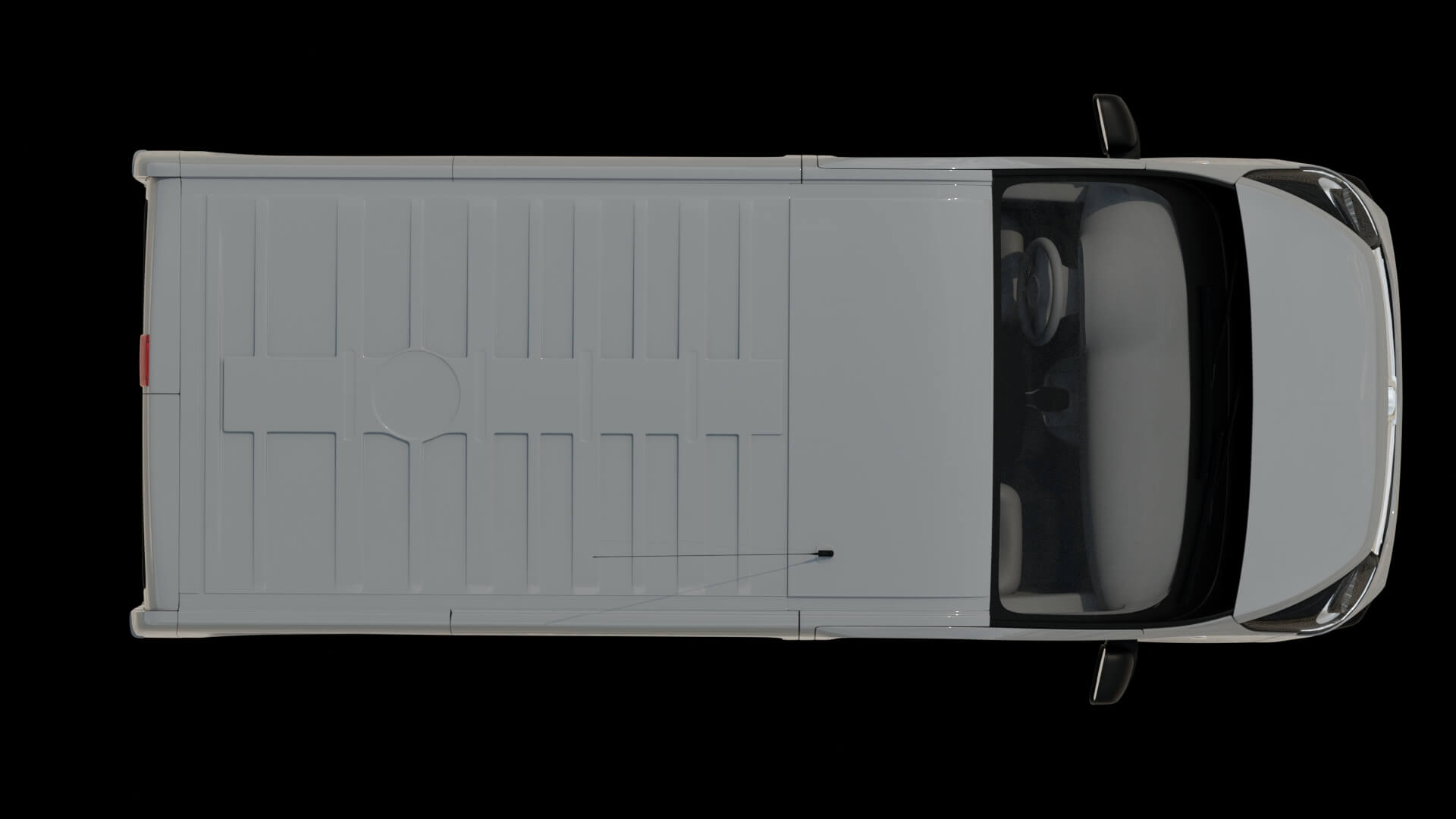 Modern Cargo Van Rigged 3D Model