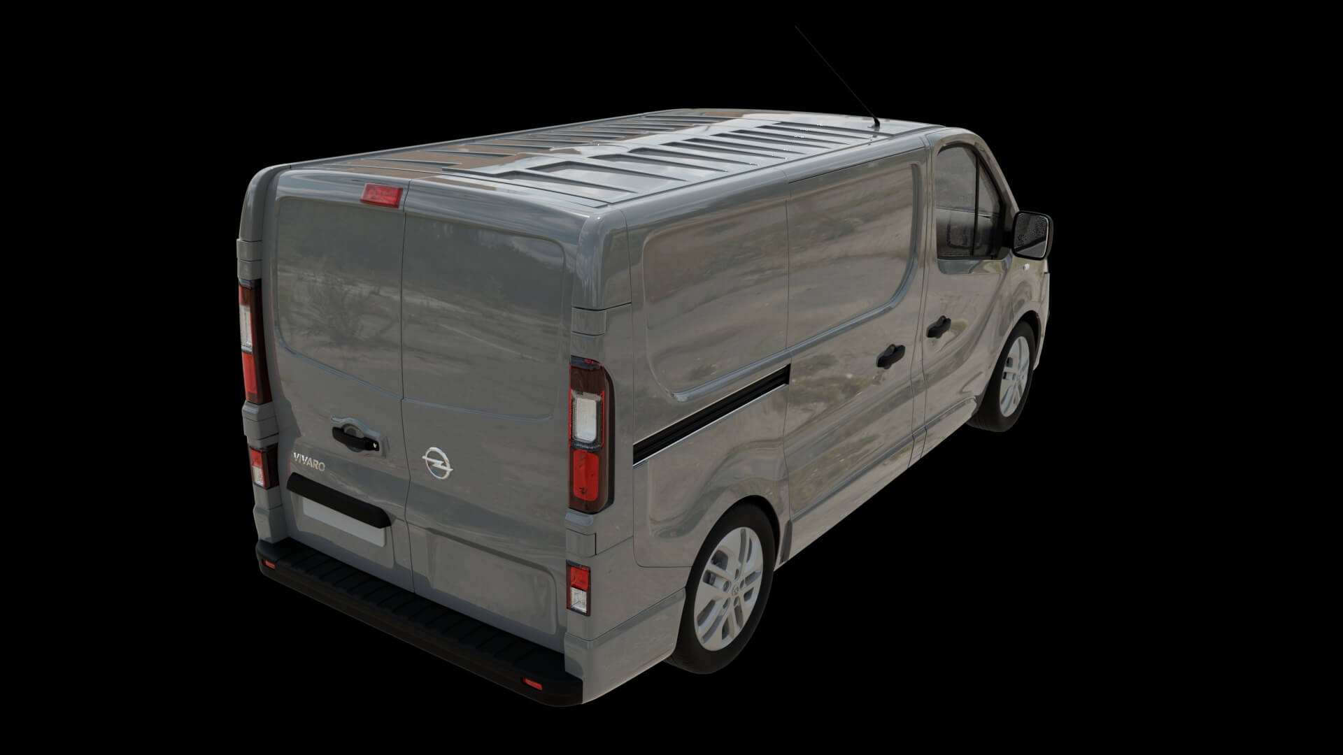 Modern Cargo Van Rigged 3D Model