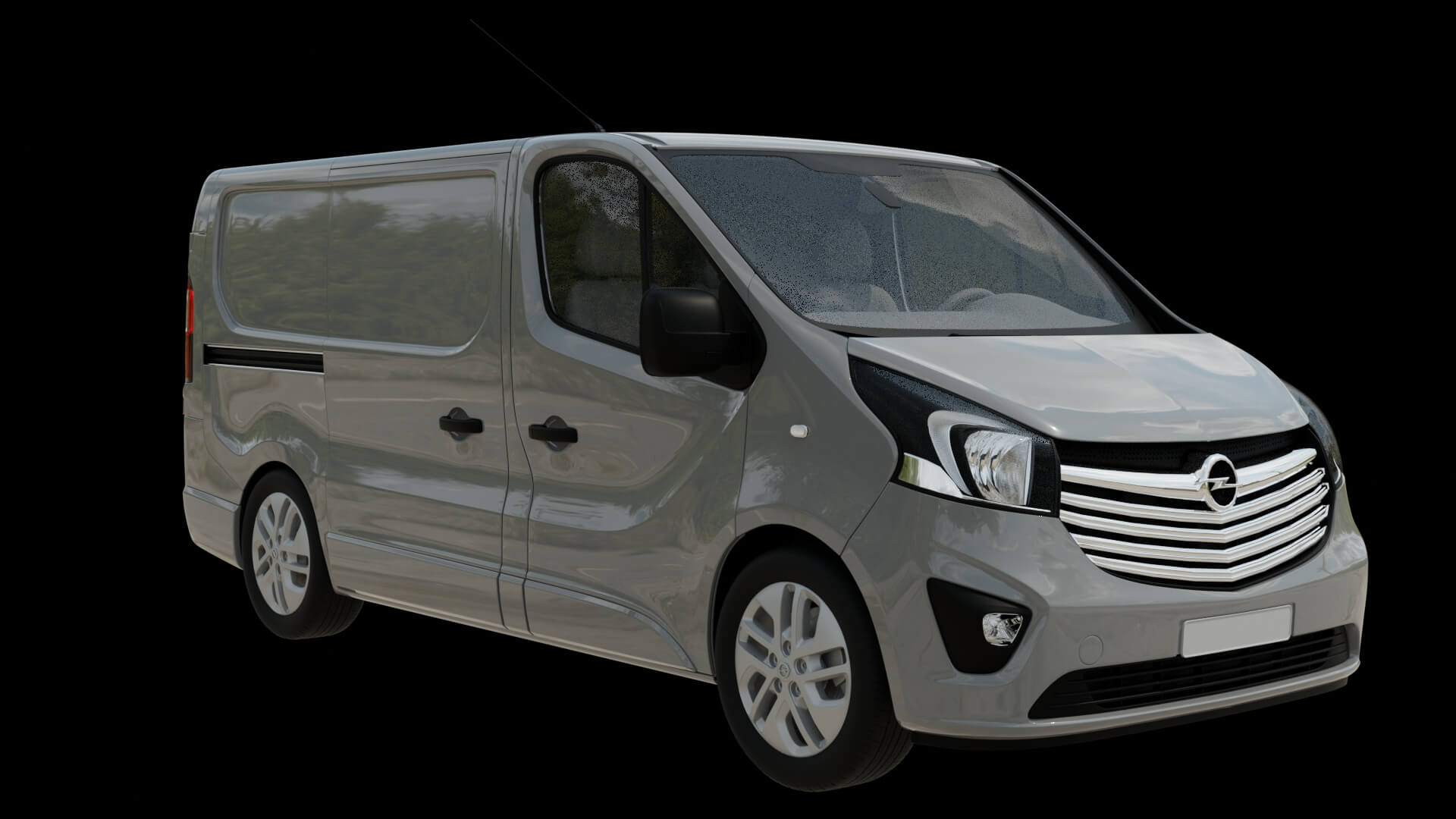 Modern Cargo Van Rigged 3D Model