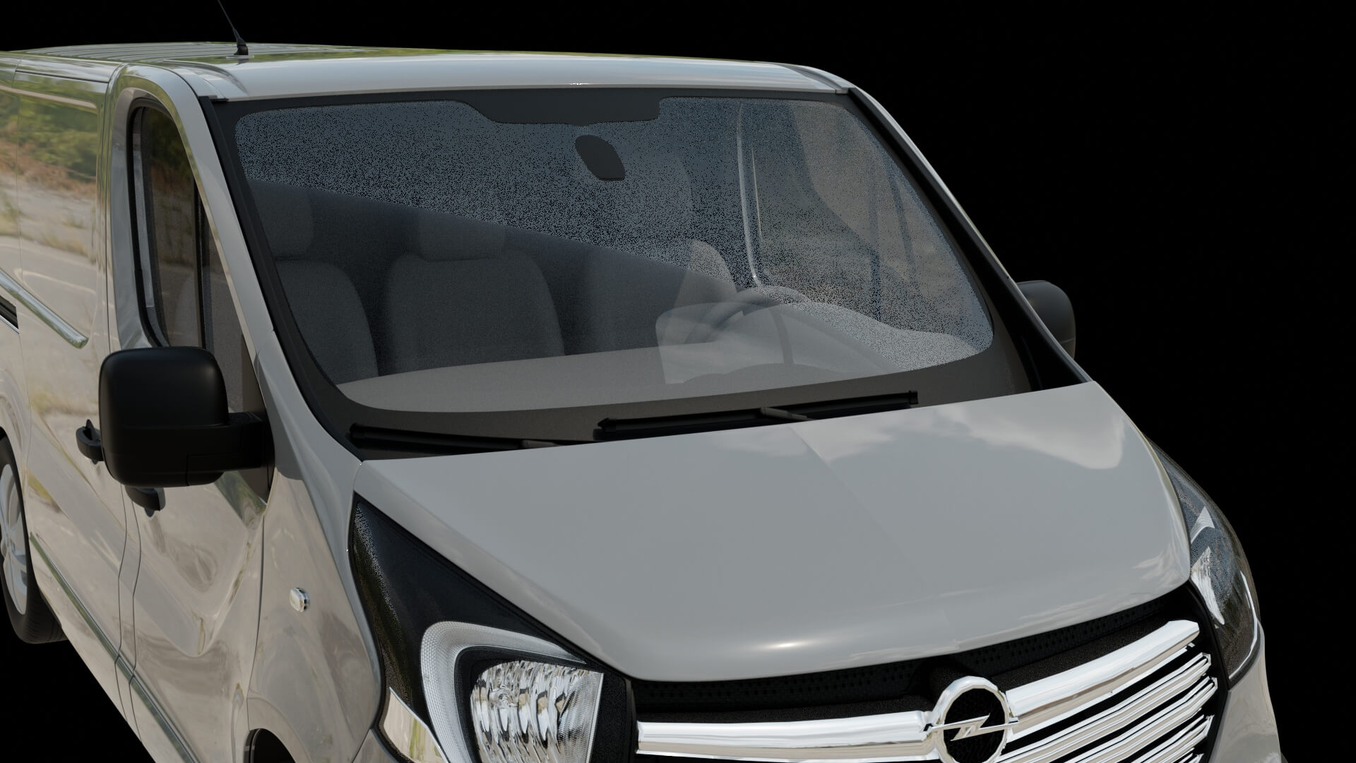 Modern Cargo Van Rigged 3D Model