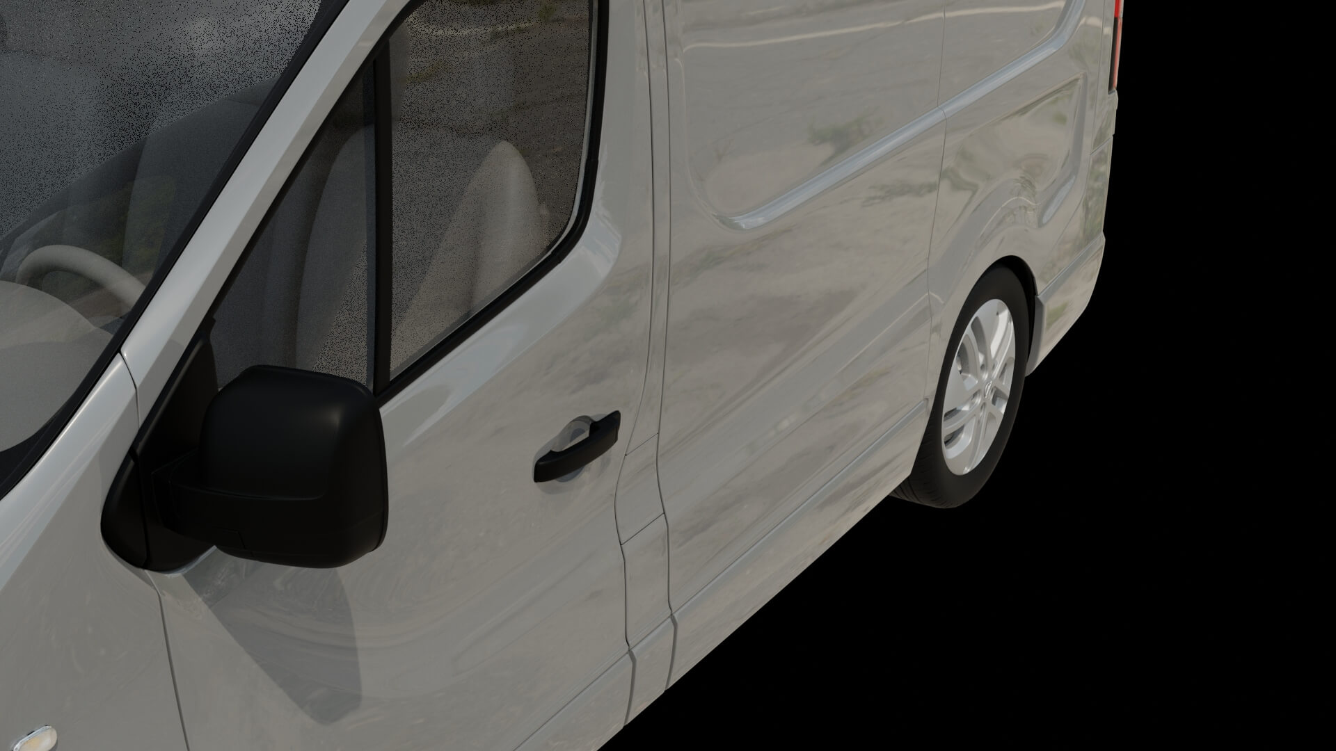 Modern Cargo Van Rigged 3D Model