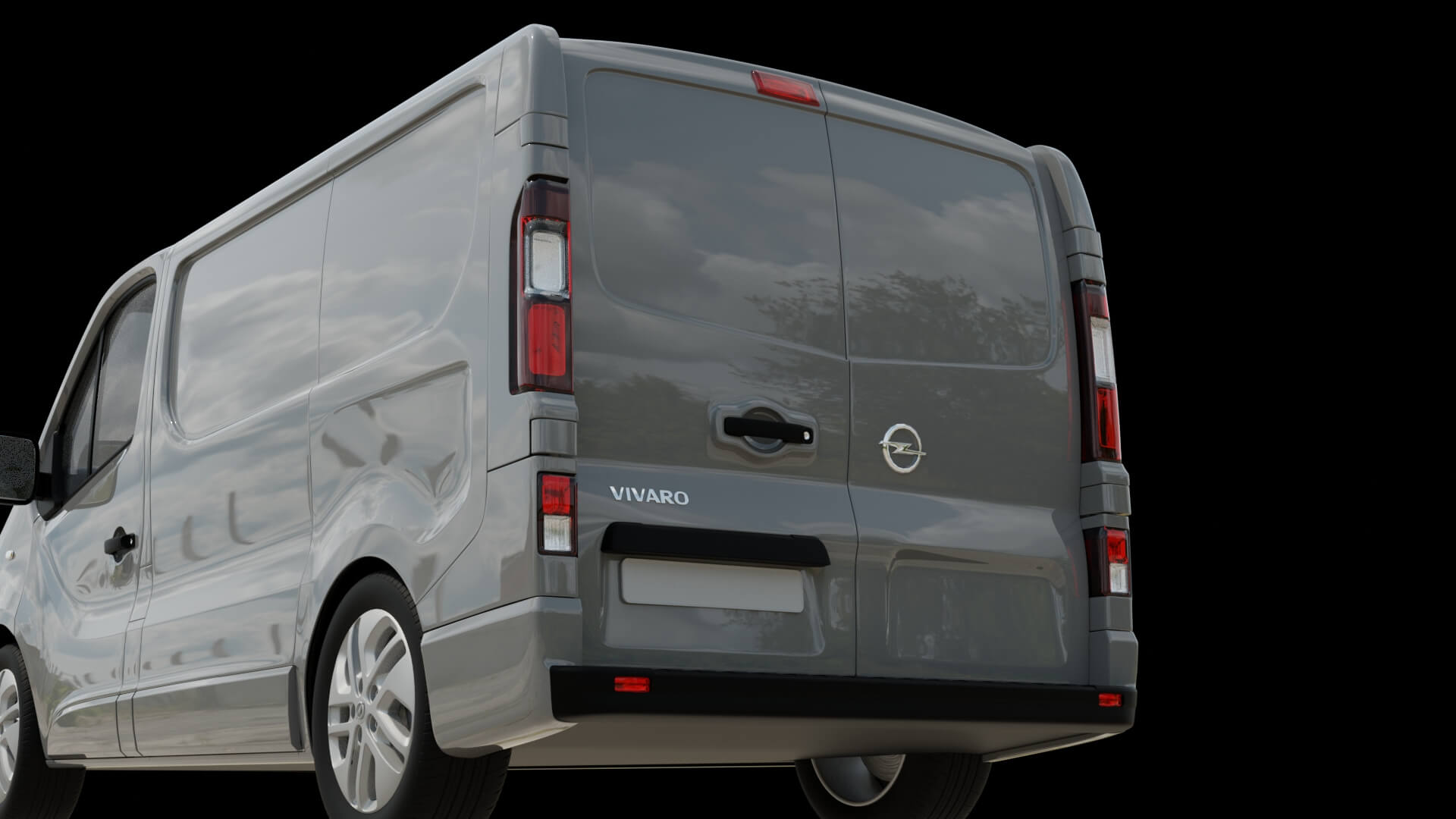 Modern Cargo Van Rigged 3D Model