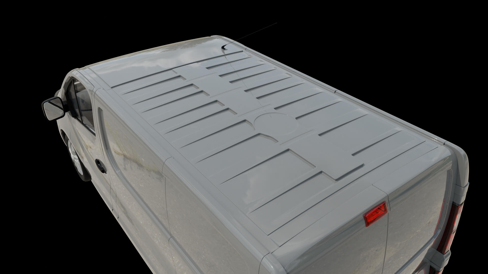 Modern Cargo Van Rigged 3D Model
