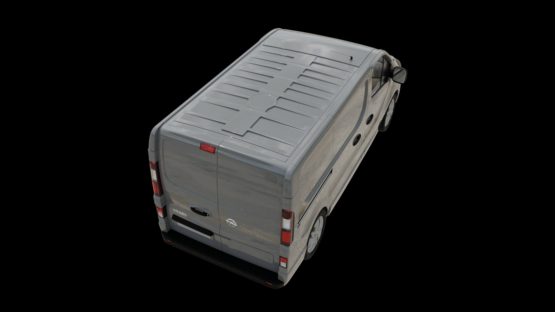 Modern Cargo Van Rigged 3D Model