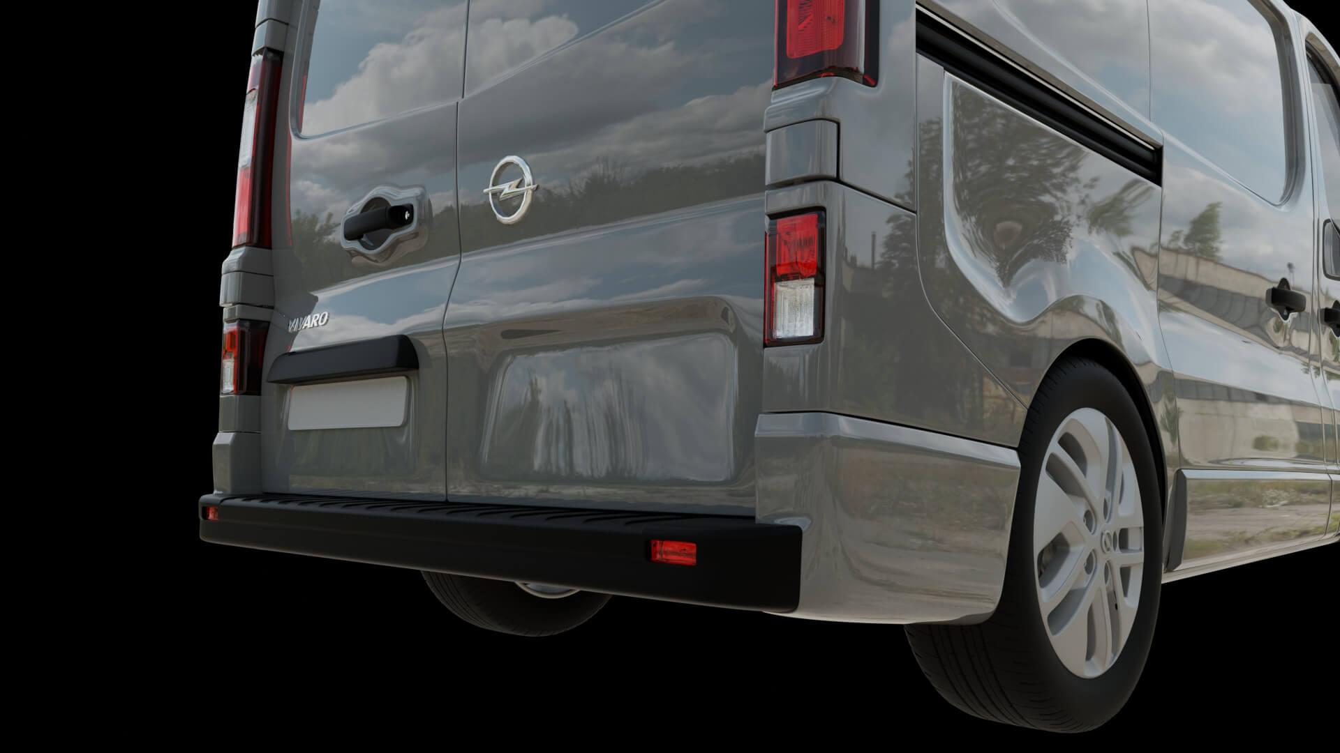 Modern Cargo Van Rigged 3D Model