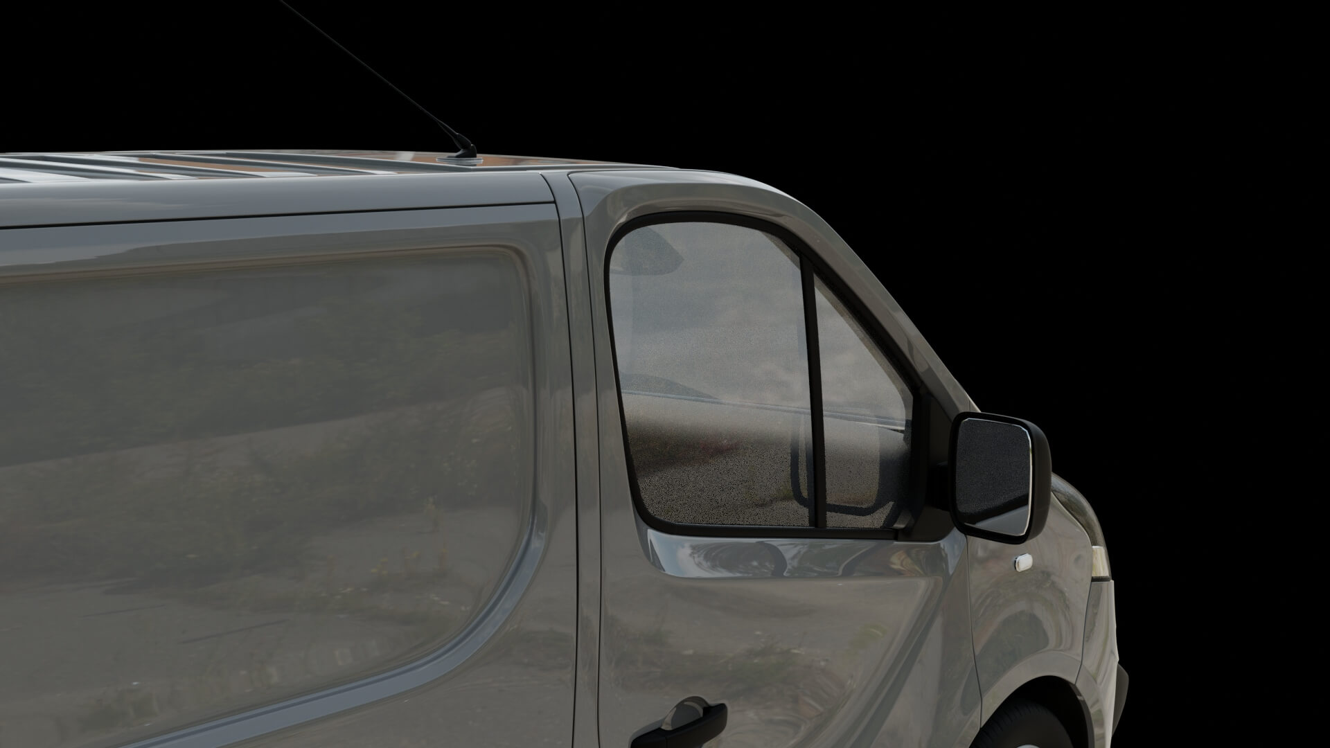 Modern Cargo Van Rigged 3D Model